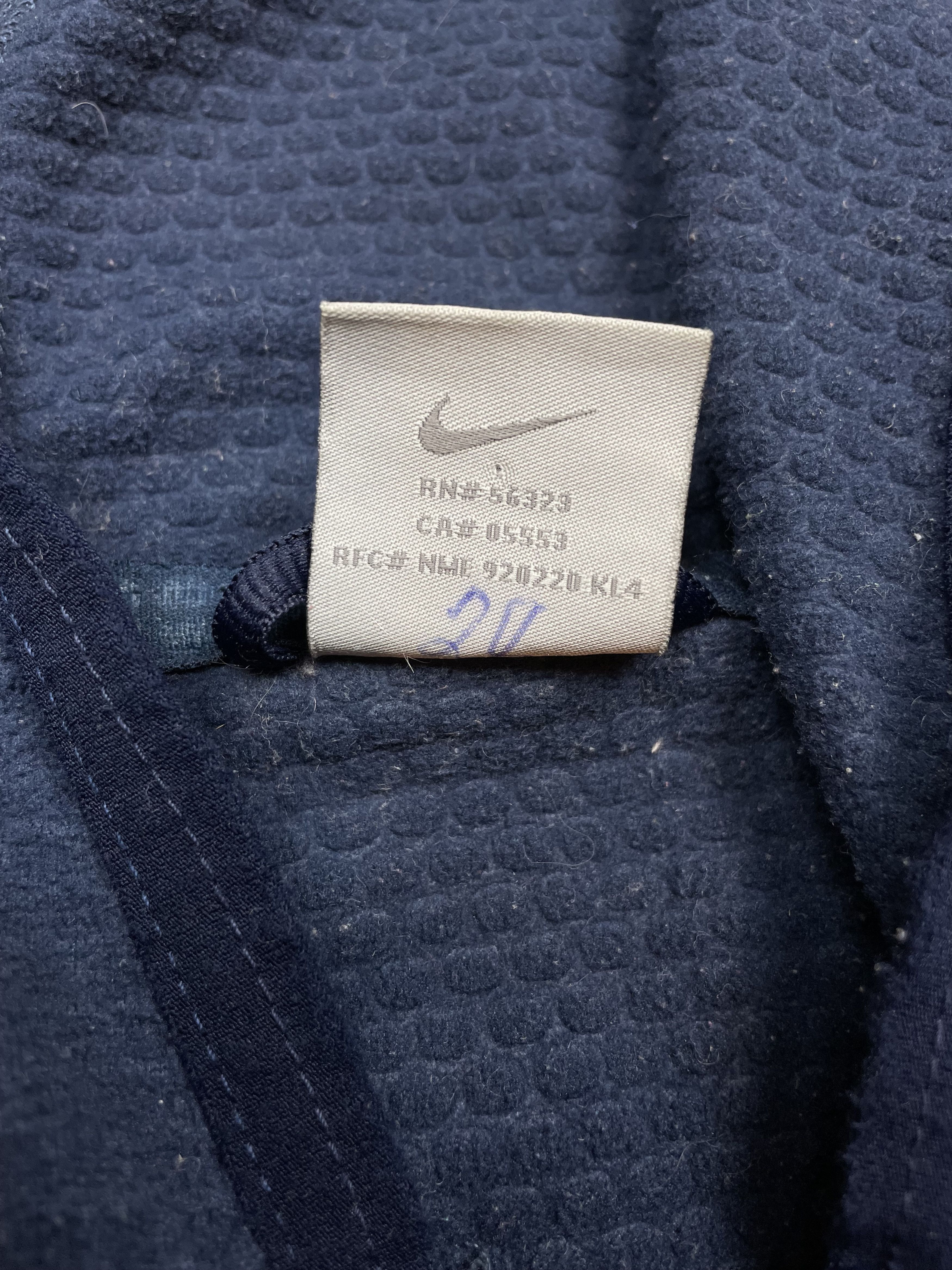 Nike × Vintage Vintage Nike Fleece Track Jacket Rare Swoosh Y2k Hype Size US S / EU 44-46 / 1 - 11 Thumbnail