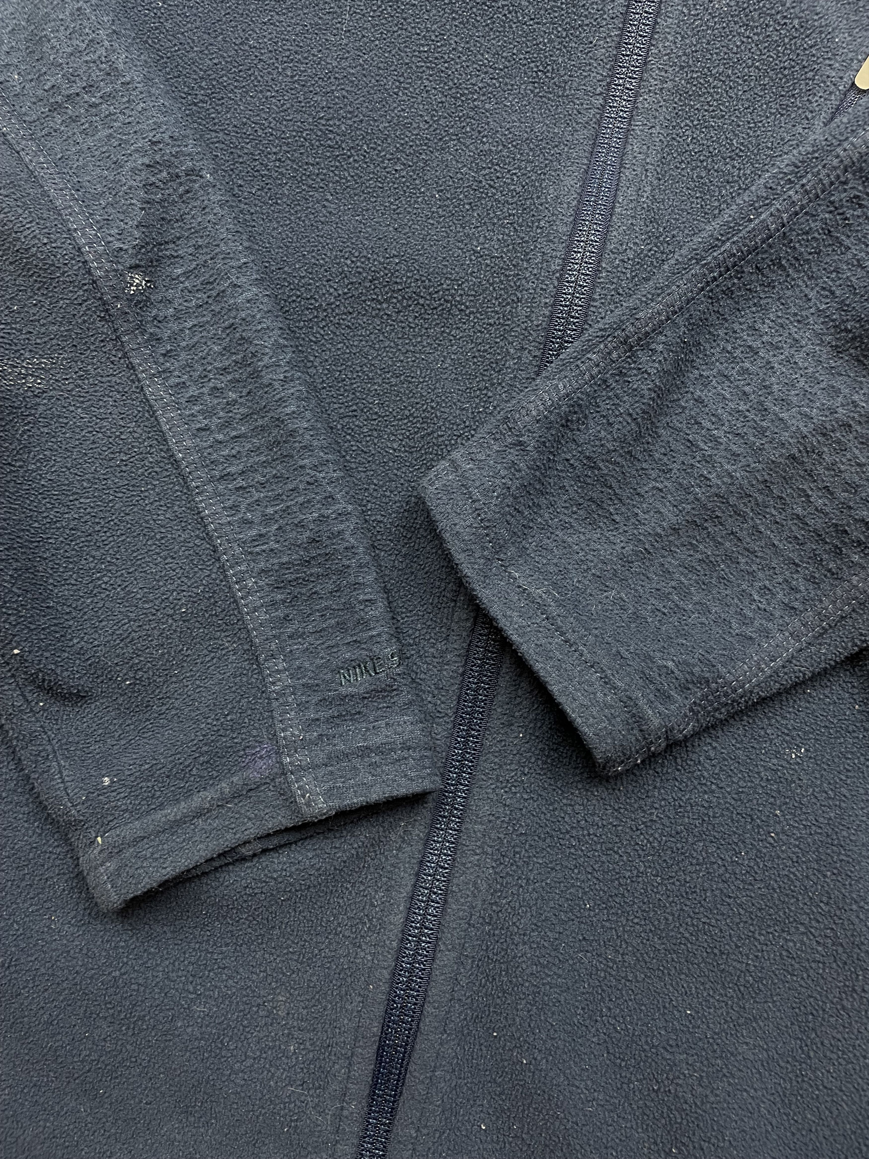Nike × Vintage Vintage Nike Fleece Track Jacket Rare Swoosh Y2k Hype Size US S / EU 44-46 / 1 - 10 Thumbnail