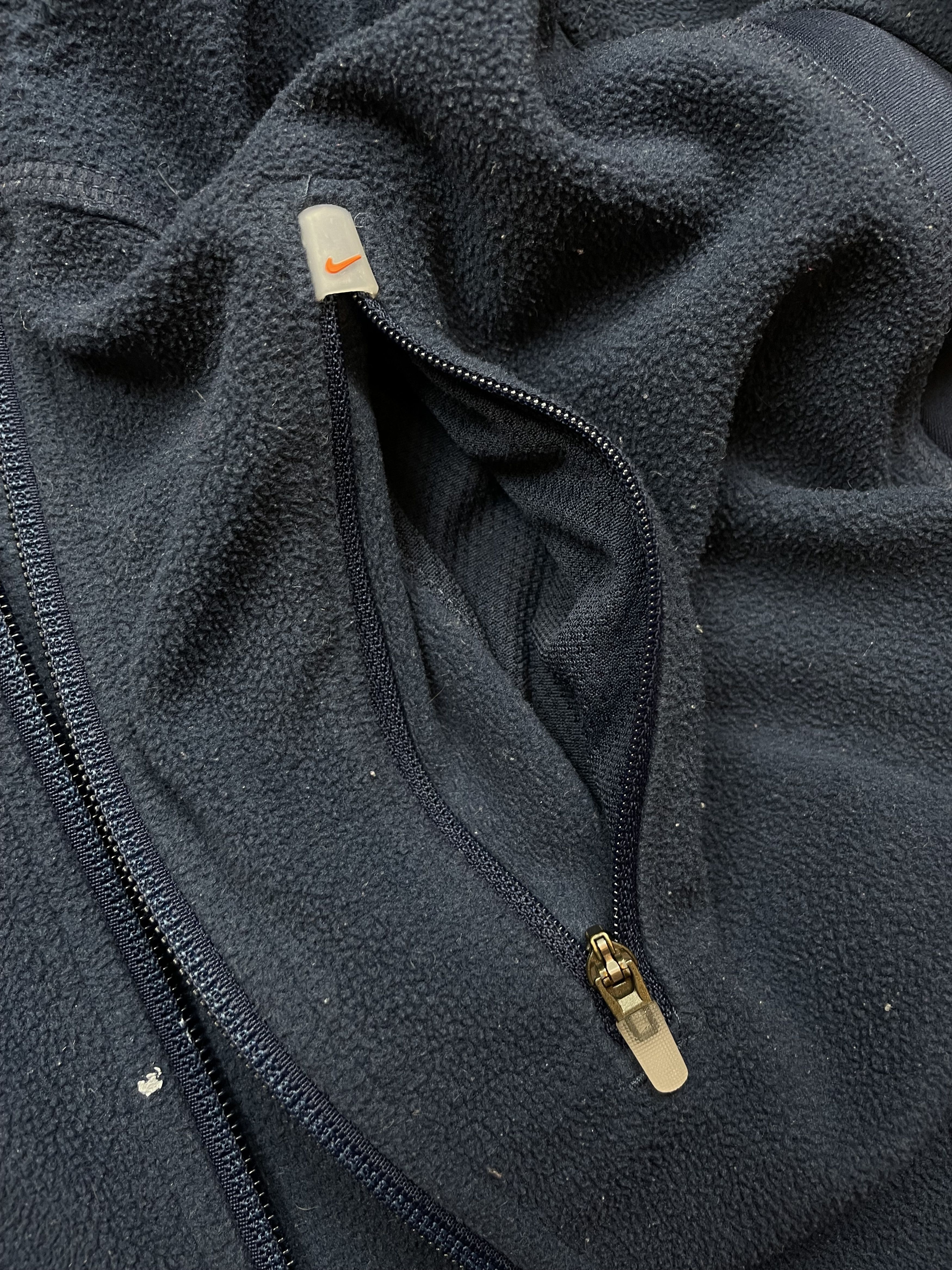 Nike × Vintage Vintage Nike Fleece Track Jacket Rare Swoosh Y2k Hype Size US S / EU 44-46 / 1 - 15 Thumbnail