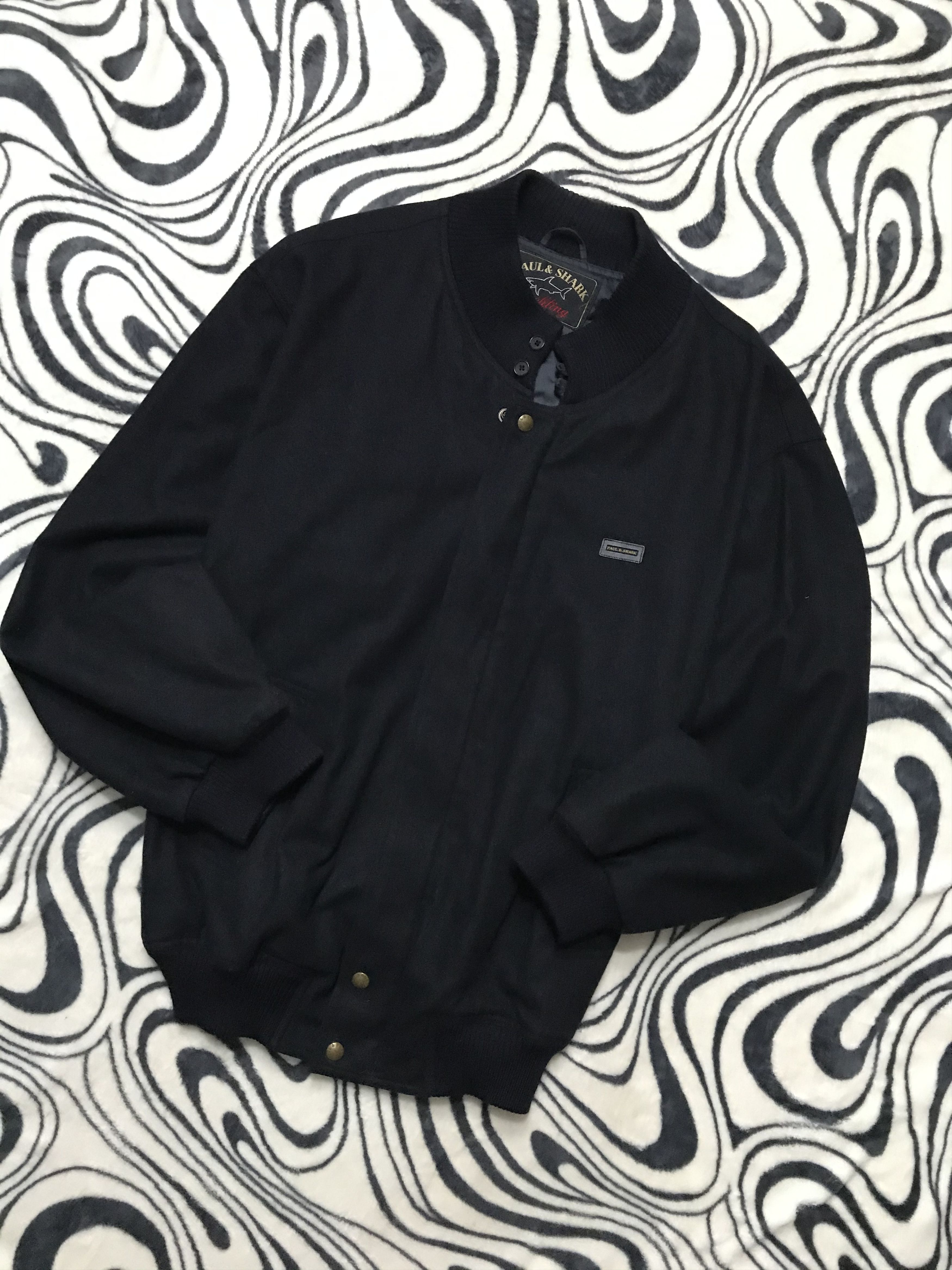 Paul & Shark × Vintage Paul & Shark Mens Wool Bomber Jacket Size US XXL / EU 58 / 5 - 1 Thumbnail