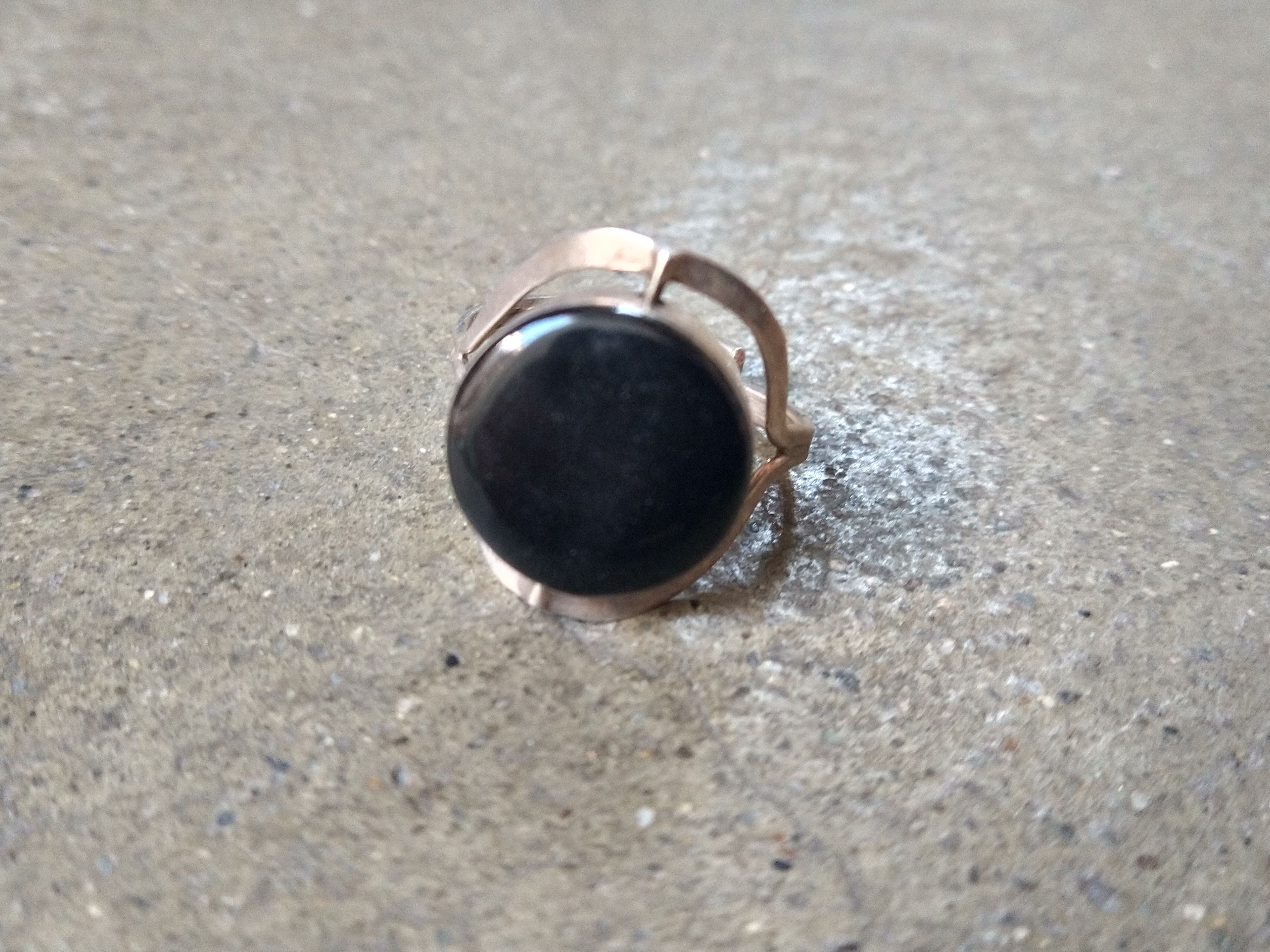 Jewelry × Vintage Vintage Sterling Silver Ring Size 9 Sunstone Modern Size ONE SIZE - 5 Thumbnail