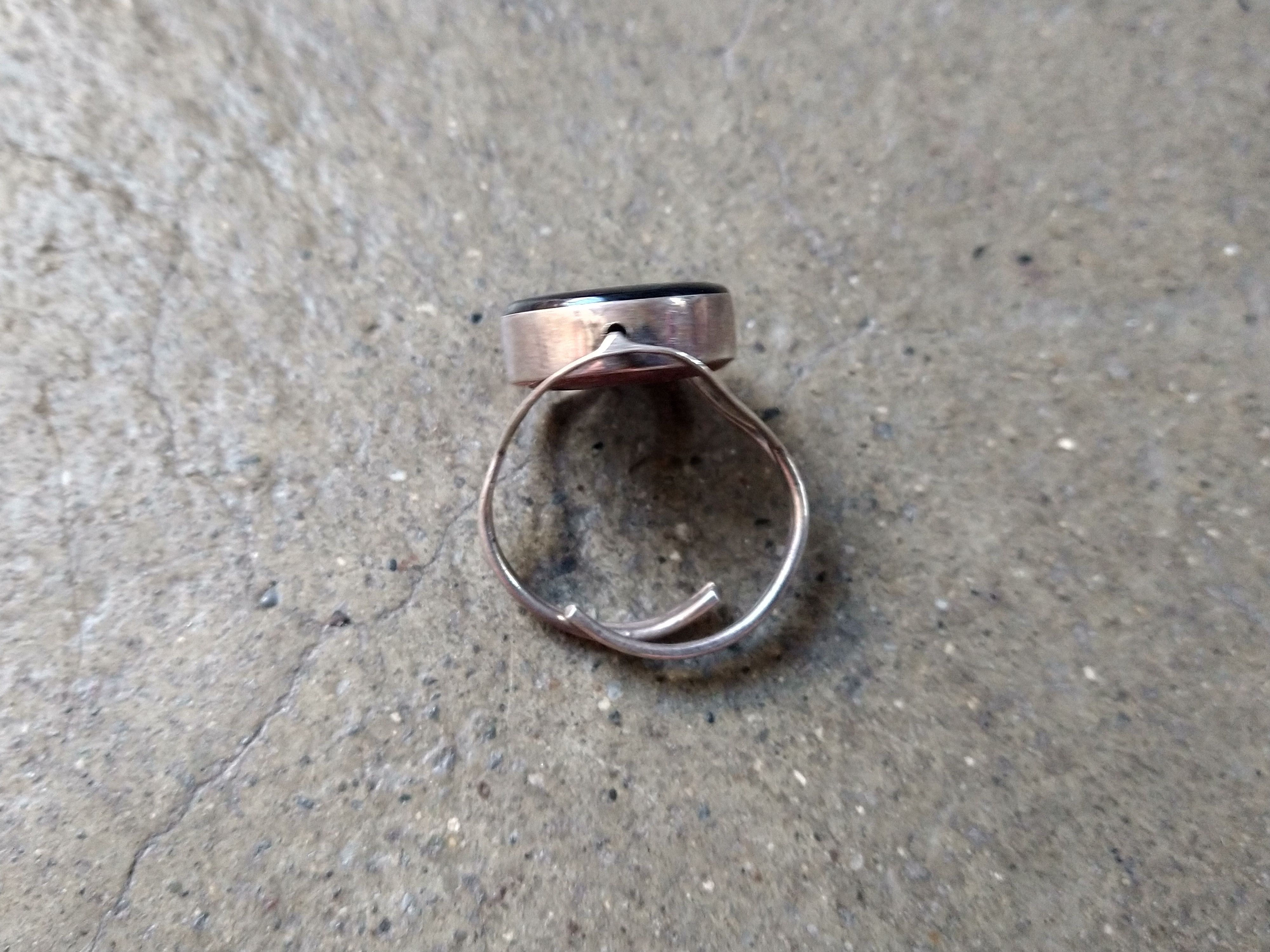 Jewelry × Vintage Vintage Sterling Silver Ring Size 9 Sunstone Modern Size ONE SIZE - 6 Thumbnail