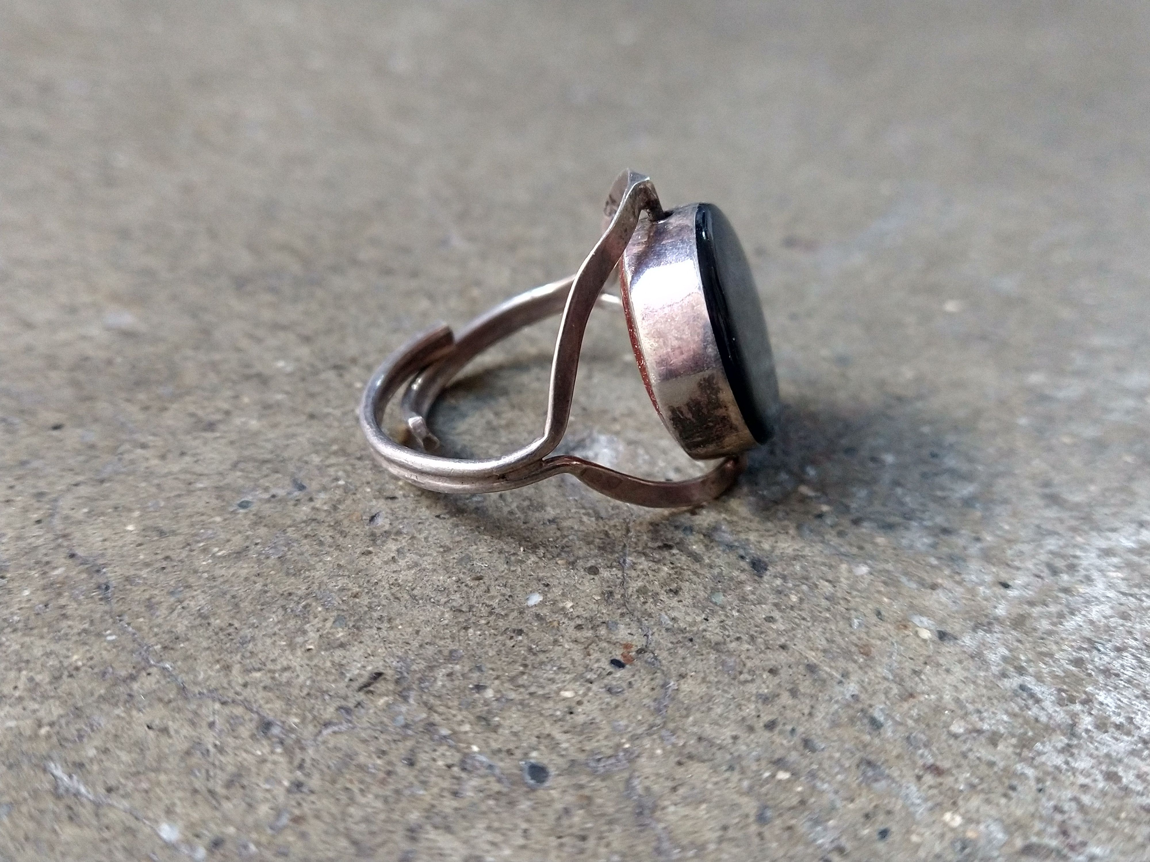 Jewelry × Vintage Vintage Sterling Silver Ring Size 9 Sunstone Modern Size ONE SIZE - 8 Thumbnail