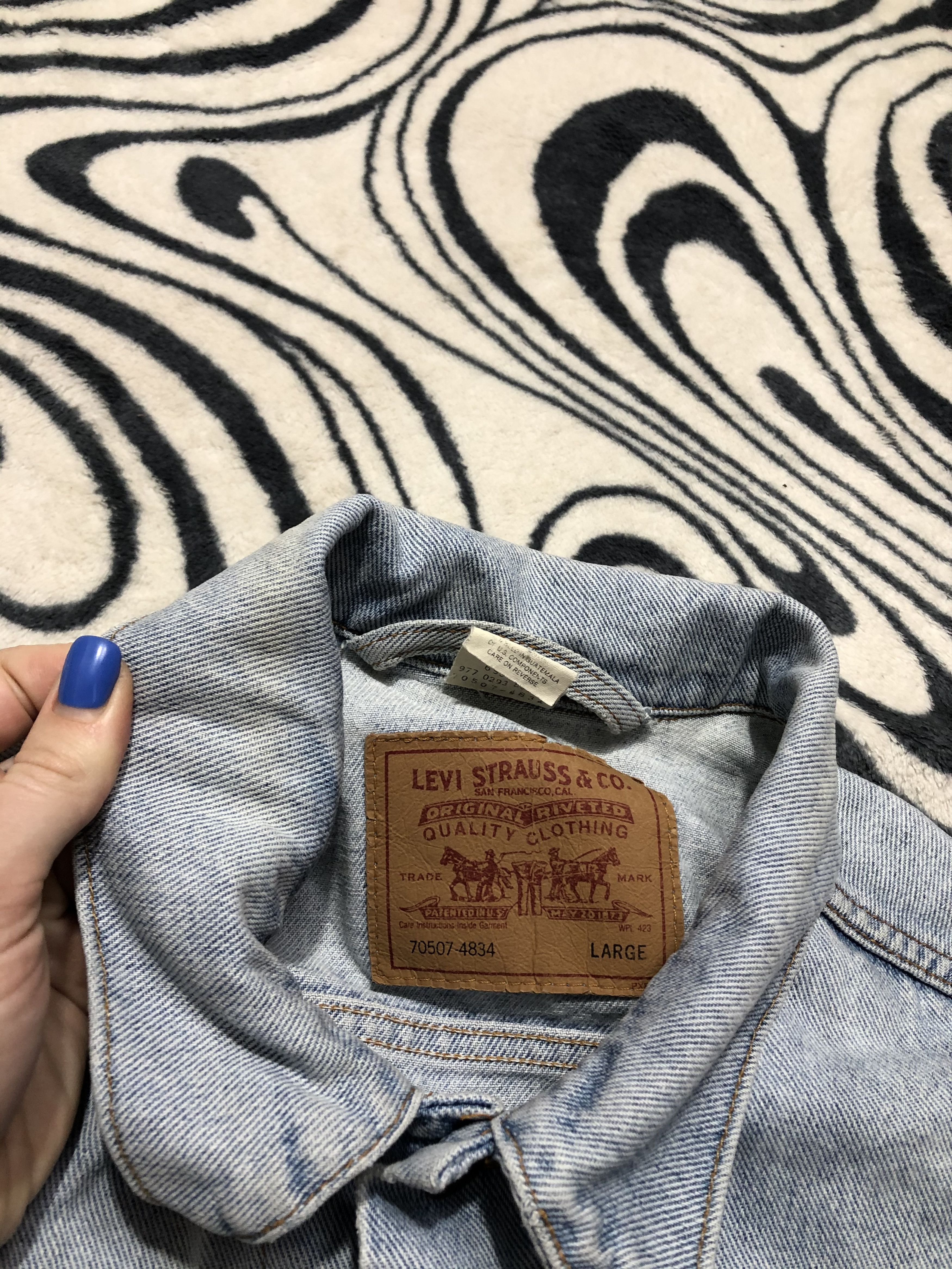 Levi's Levis Vintage Mens Washed Denim Jacket Jeans Size US XL / EU 56 / 4 - 6 Thumbnail
