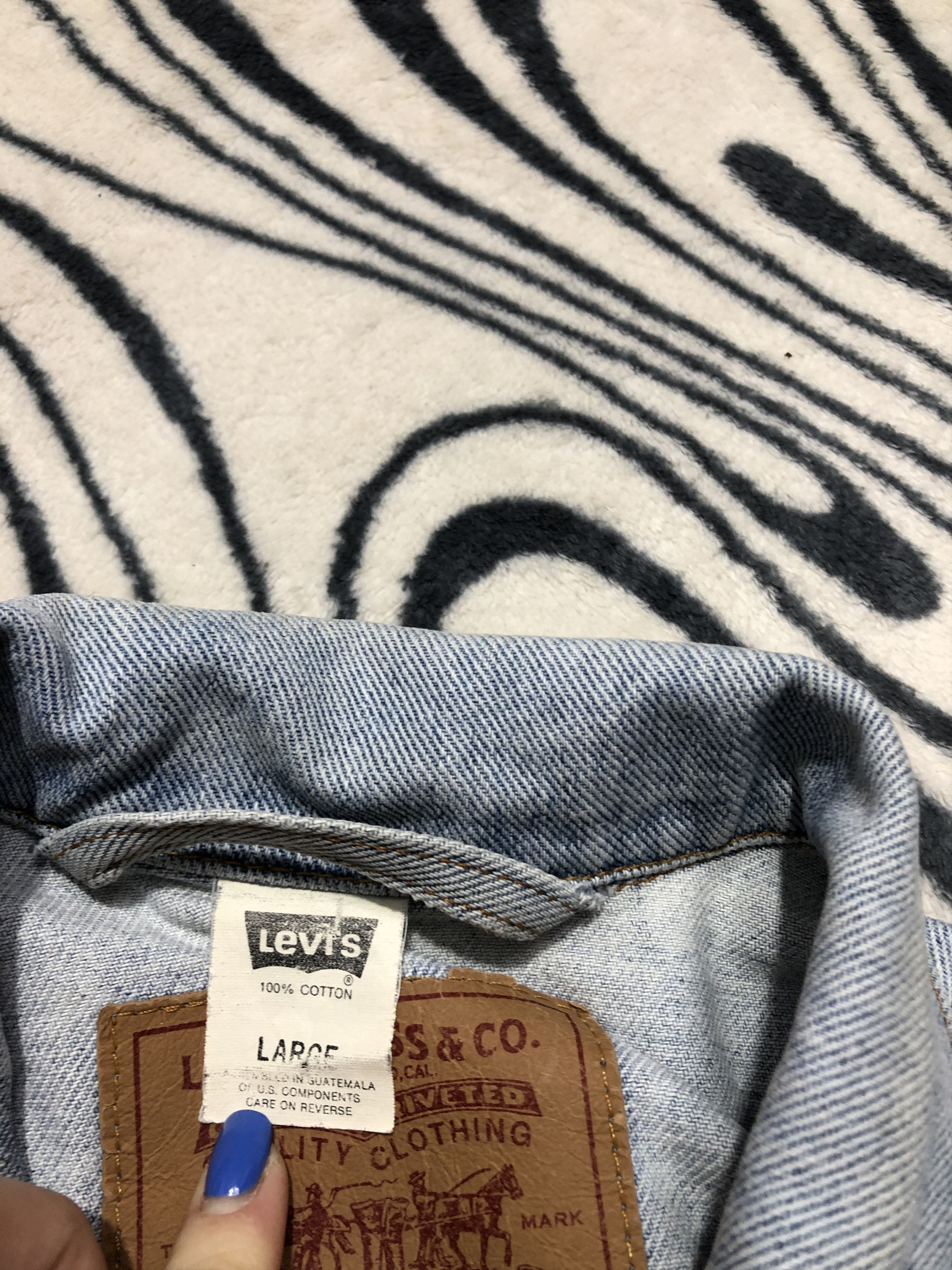 Levi's Levis Vintage Mens Washed Denim Jacket Jeans Size US XL / EU 56 / 4 - 7 Thumbnail