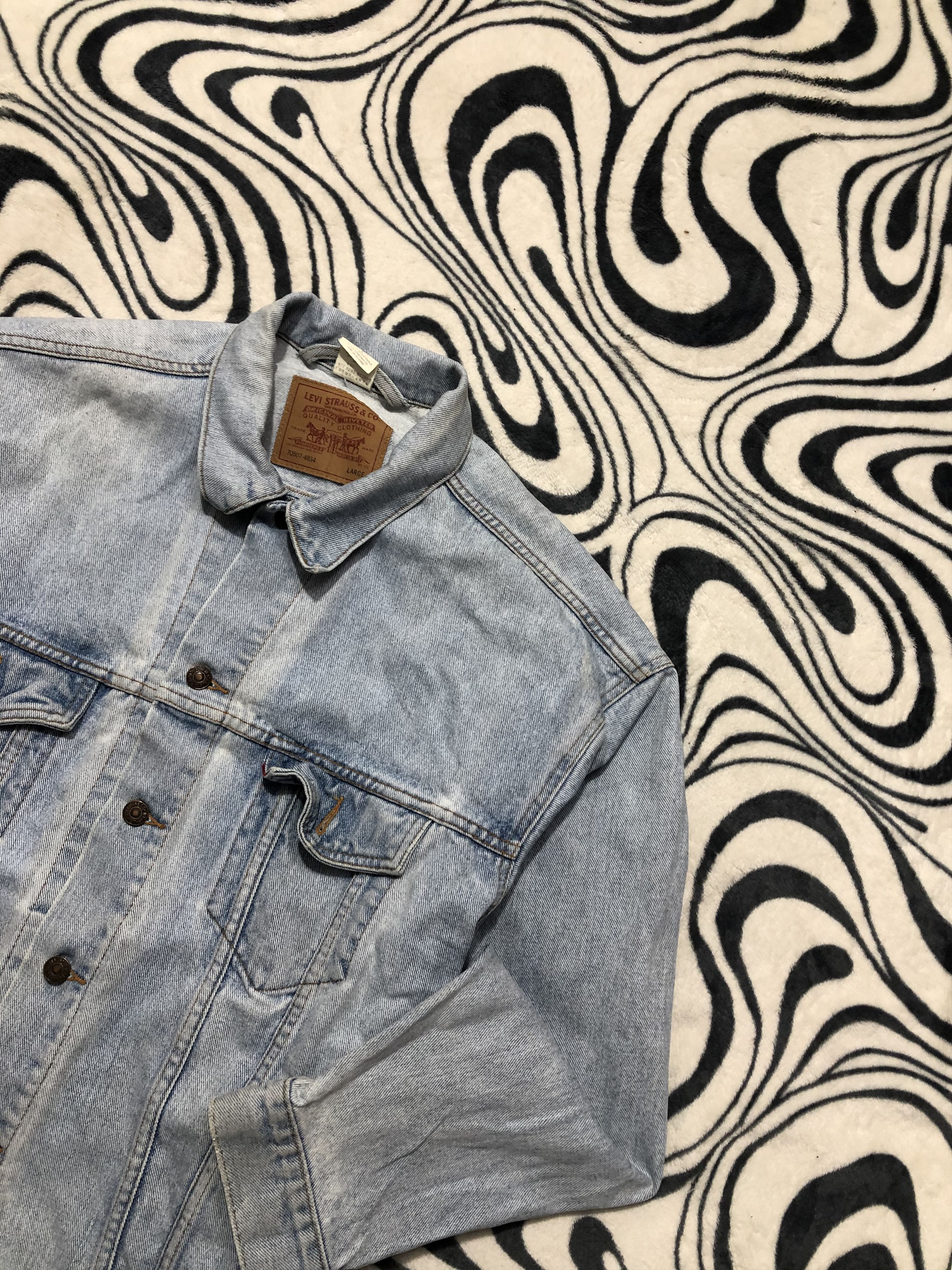 Levi's Levis Vintage Mens Washed Denim Jacket Jeans Size US XL / EU 56 / 4 - 2 Thumbnail