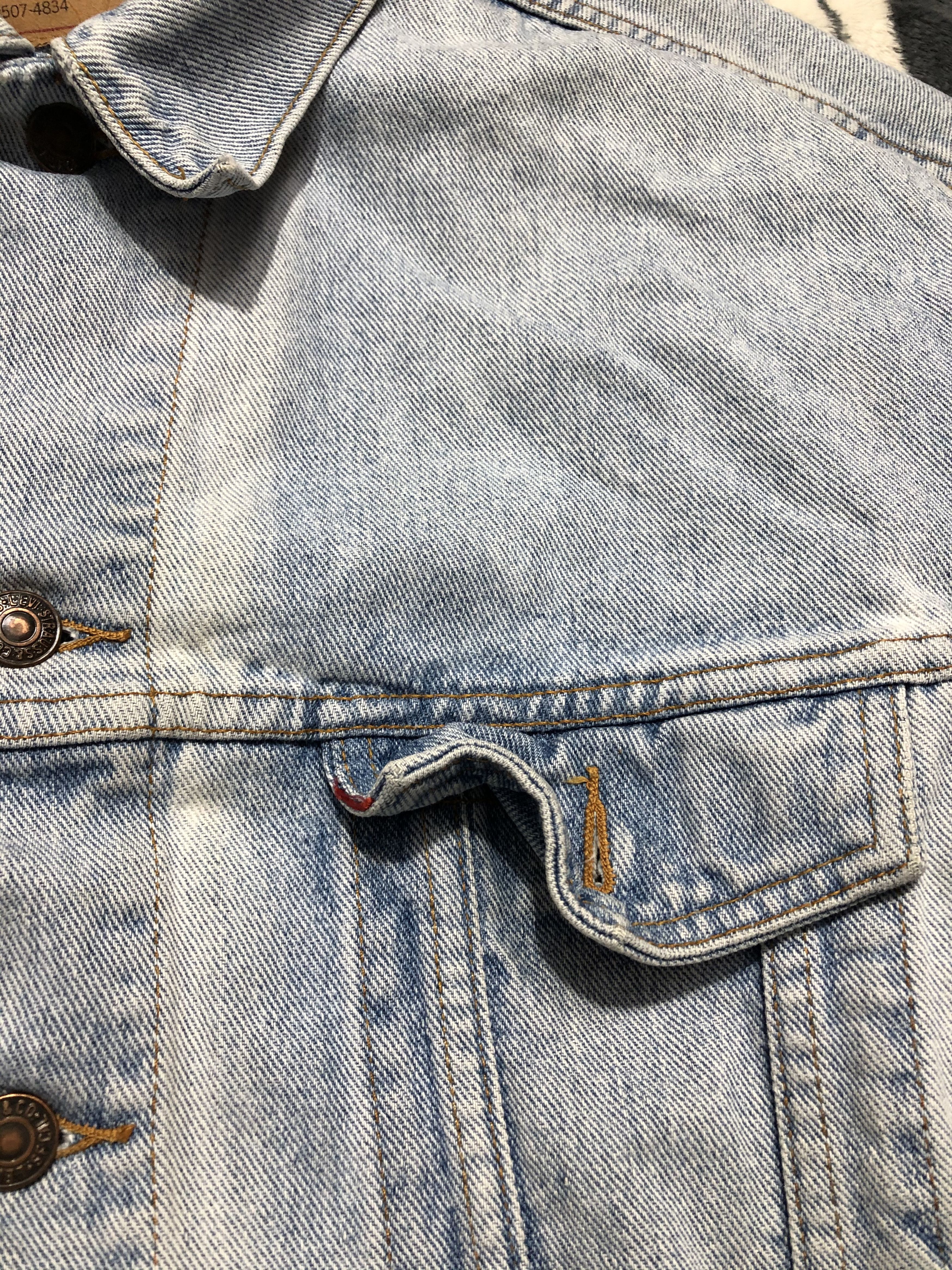Levi's Levis Vintage Mens Washed Denim Jacket Jeans Size US XL / EU 56 / 4 - 4 Thumbnail