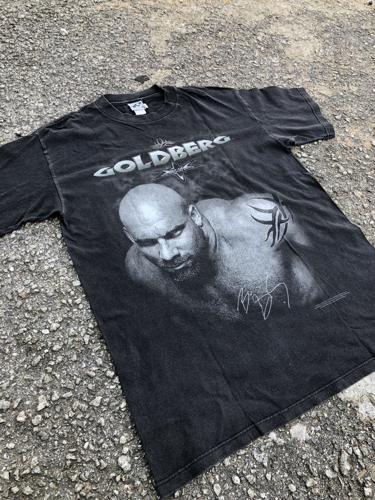 Vintage × WCW/nWo × WWE Rare!! Vintage 90s Goldberg Wrestling Tee Wwf Wwe Size US L / EU 52-54 / 3 - 1 Thumbnail