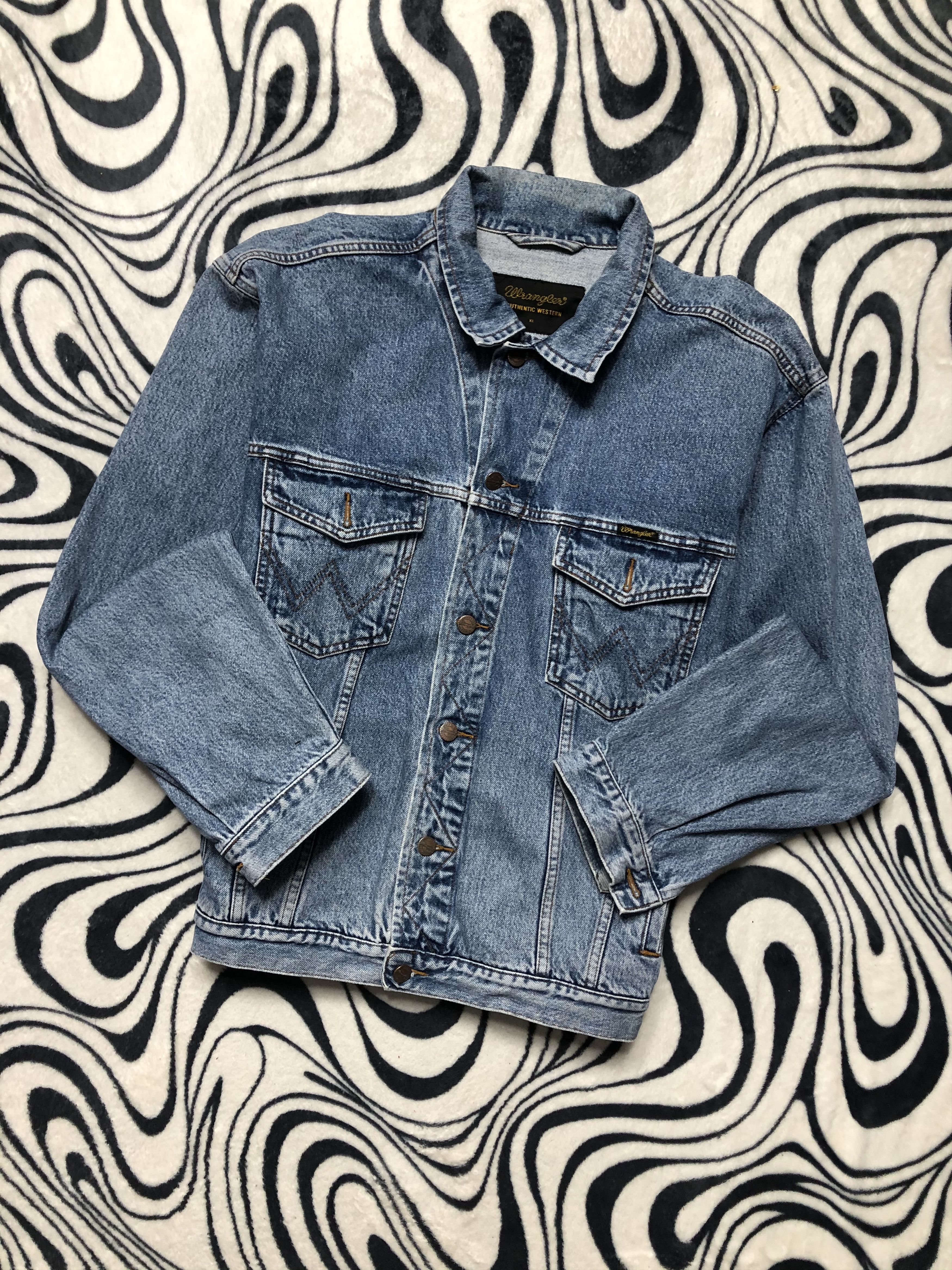 Wrangler Wrangler Vintage Denim Jacket Size US XL / EU 56 / 4 - 1 Thumbnail