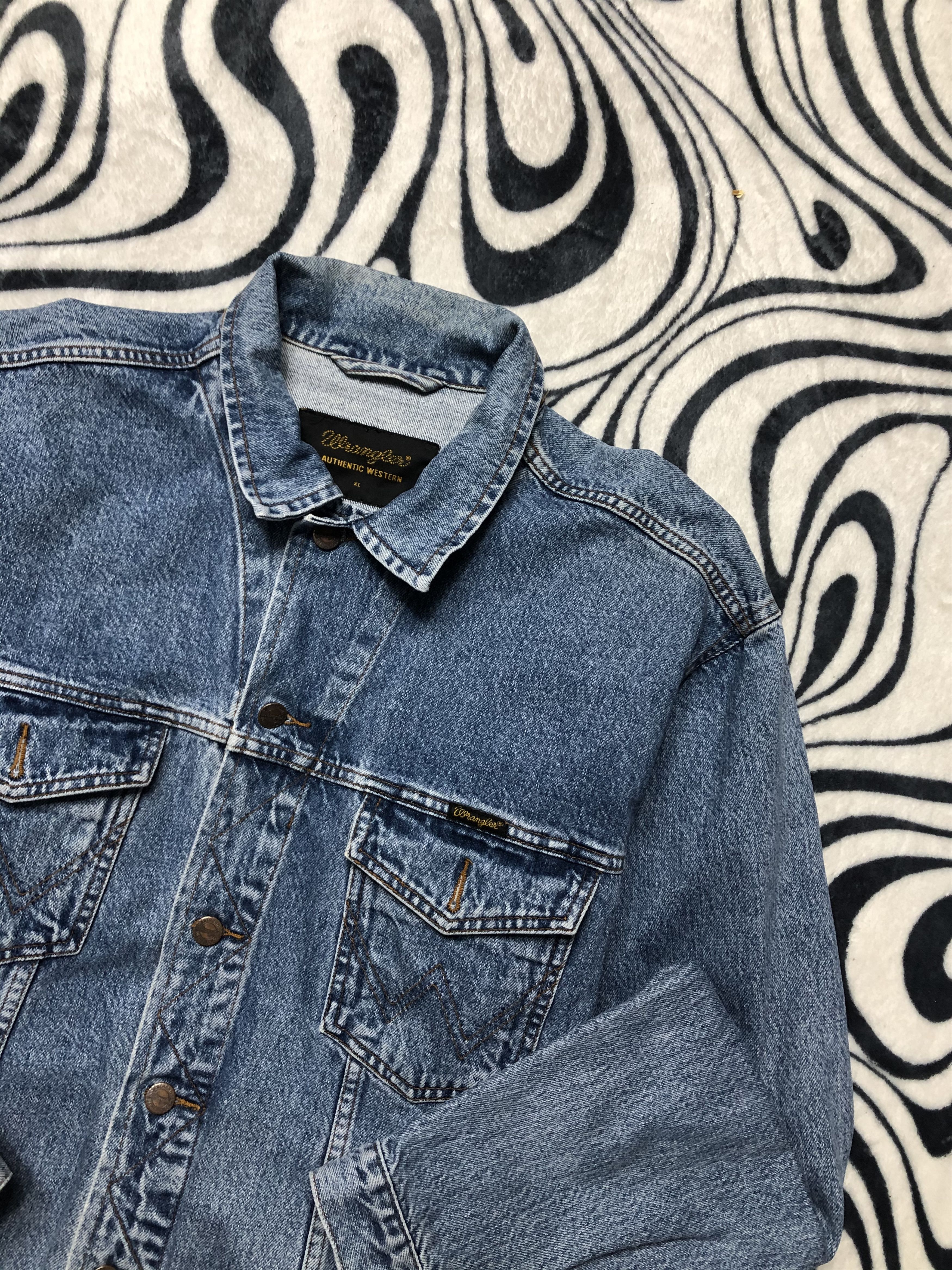 Wrangler Wrangler Vintage Denim Jacket Size US XL / EU 56 / 4 - 2 Thumbnail