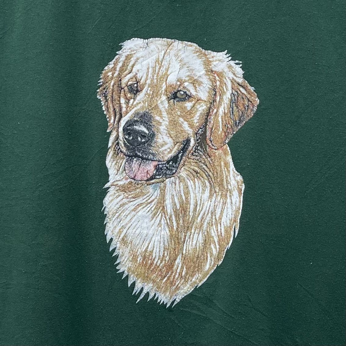 Vintage Vintage 90s Animal T-Shirt Dog Breed Retriever Xlarge Size US XL / EU 56 / 4 - 2 Thumbnail