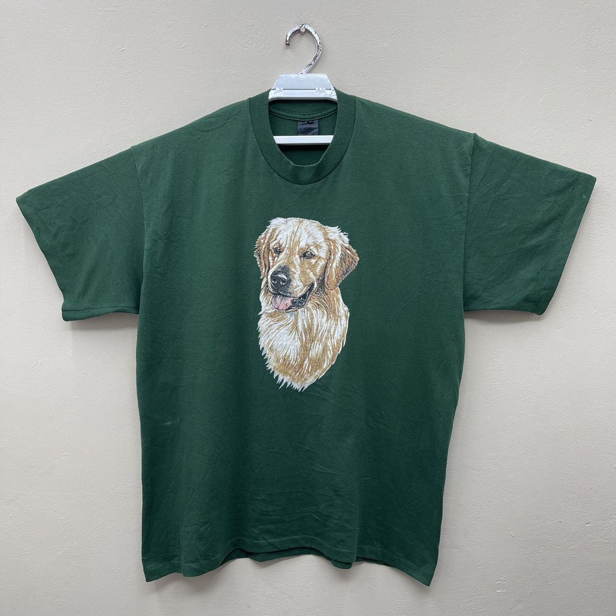 Vintage Vintage 90s Animal T-Shirt Dog Breed Retriever Xlarge Size US XL / EU 56 / 4 - 1 Thumbnail