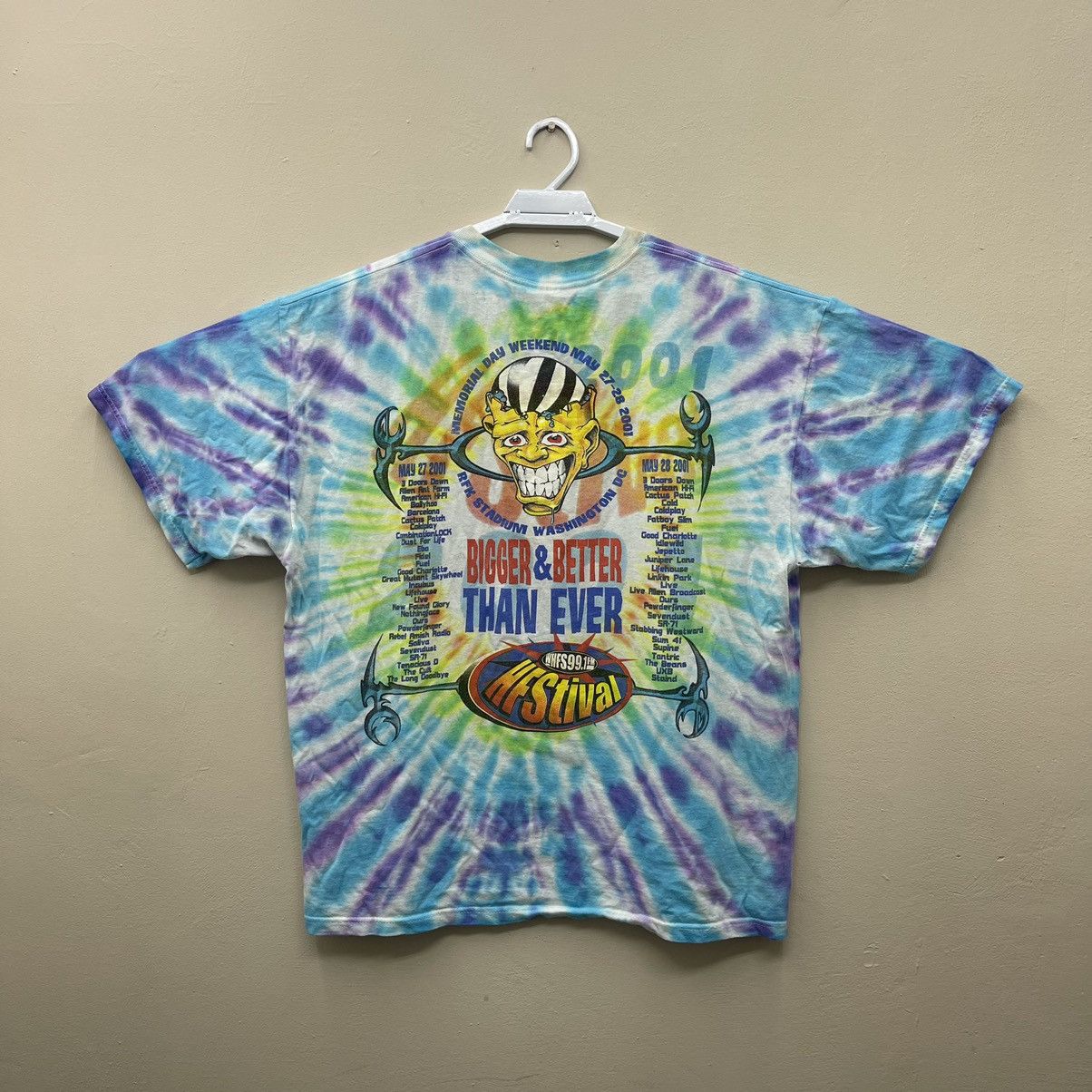 Band Tees × Vintage Vintage 90s HFStival Festival Bigger & Better Than Ever Size US XL / EU 56 / 4 - 3 Thumbnail