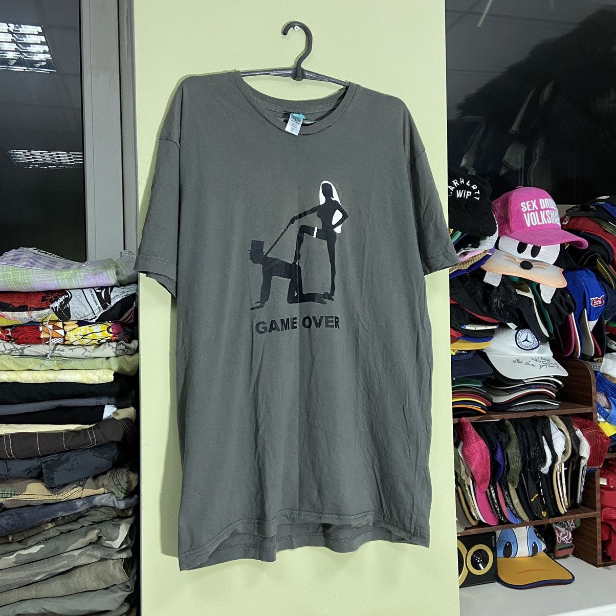 Vintage Vintage 90s Faded Graphic Tee Game Over Skate Streetwear XL Size US XL / EU 56 / 4 - 1 Thumbnail