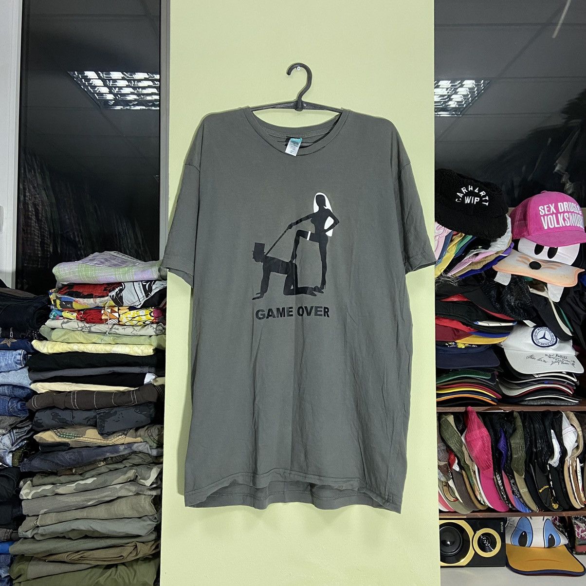 Vintage Vintage 90s Faded Graphic Tee Game Over Skate Streetwear XL Size US XL / EU 56 / 4 - 2 Thumbnail
