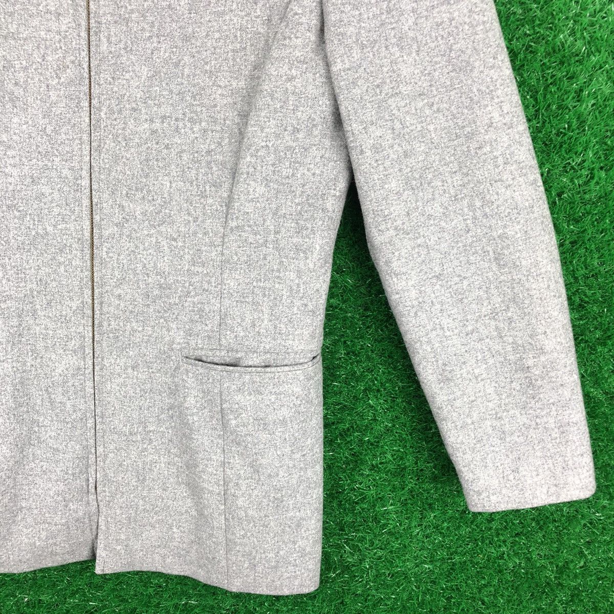 Japanese Brand Vintage Kyoto Takase Wool Zipper Coat Jacket Japan Designer Size M / US 6-8 / IT 42-44 - 3 Thumbnail