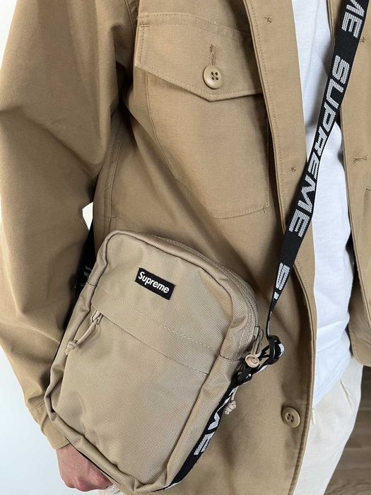 Supreme ss18 2024 tan shoulder bag