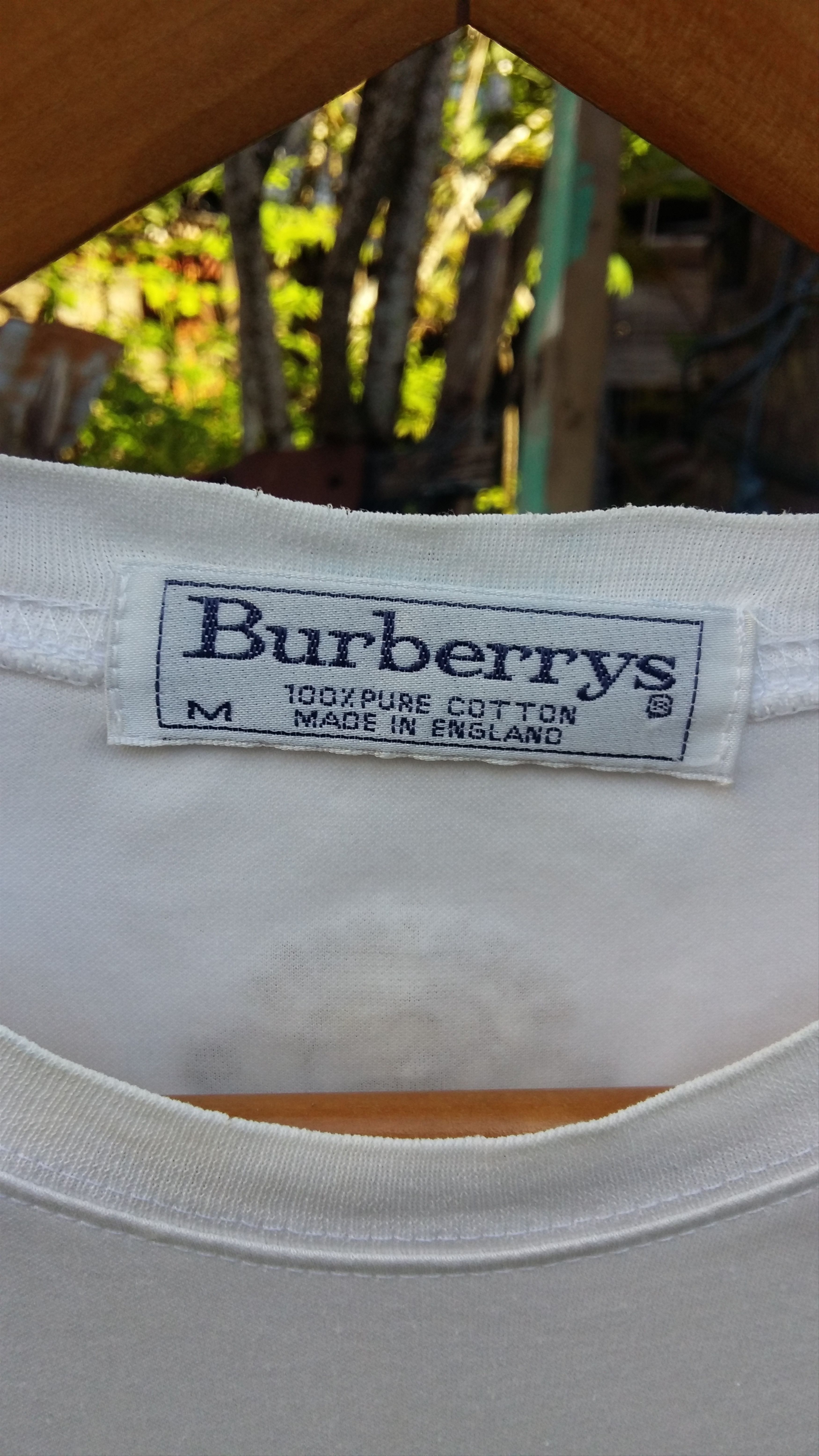 Burberry × Vintage Rare🔥Vintage Burberrys Big Logo Embroidered Tshirt Size US M / EU 48-50 / 2 - 3 Thumbnail