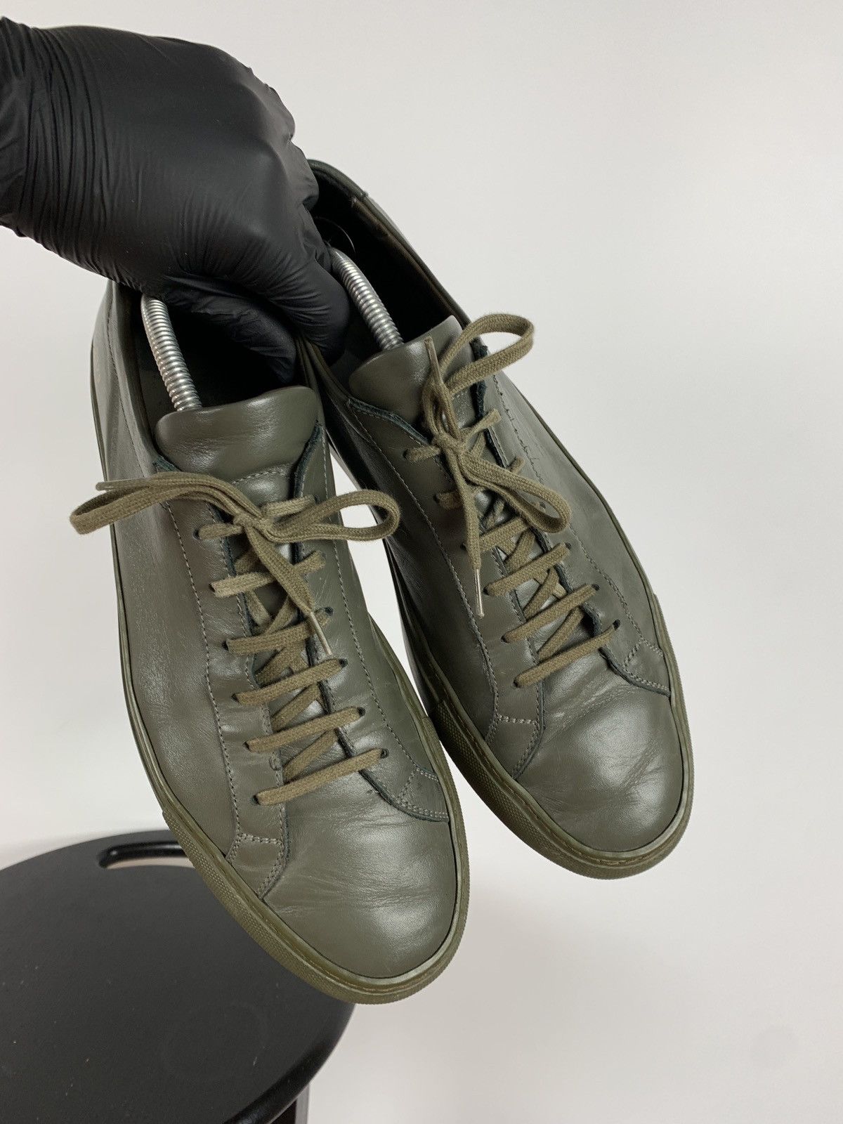 Common Projects Common Projects Original Achilles Low Khaki Sneakers Size US 11 / EU 44 - 8 Thumbnail