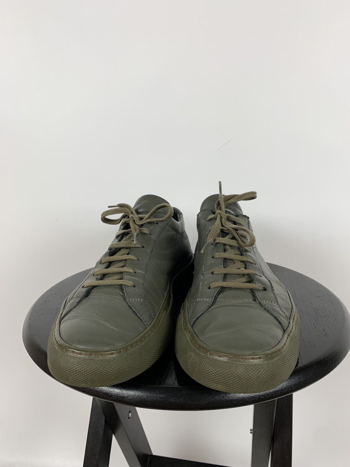 Common Projects Common Projects Original Achilles Low Khaki Sneakers Size US 11 / EU 44 - 4 Thumbnail
