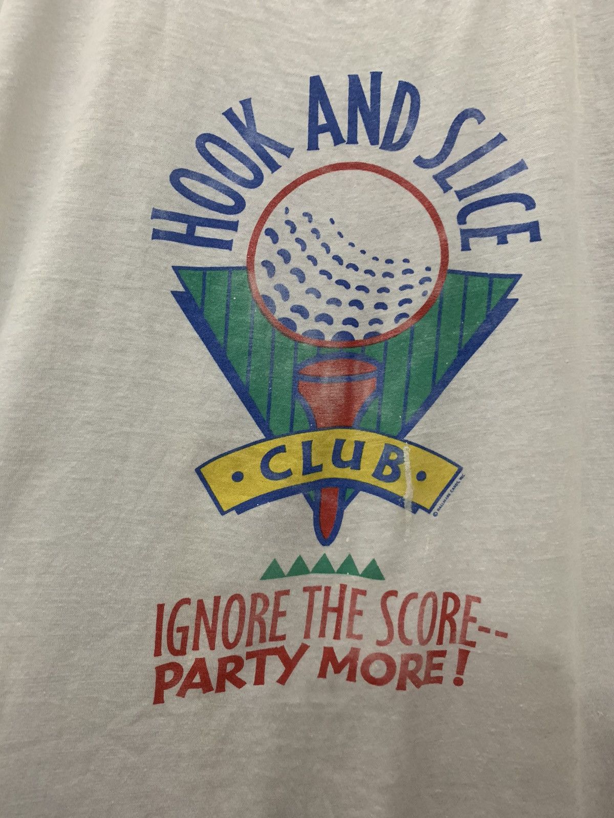 Vintage VINTAGE 80’s HOOK & SLICE GOLF CLUB T-SHIRT Size US XL / EU 56 / 4 - 2 Thumbnail