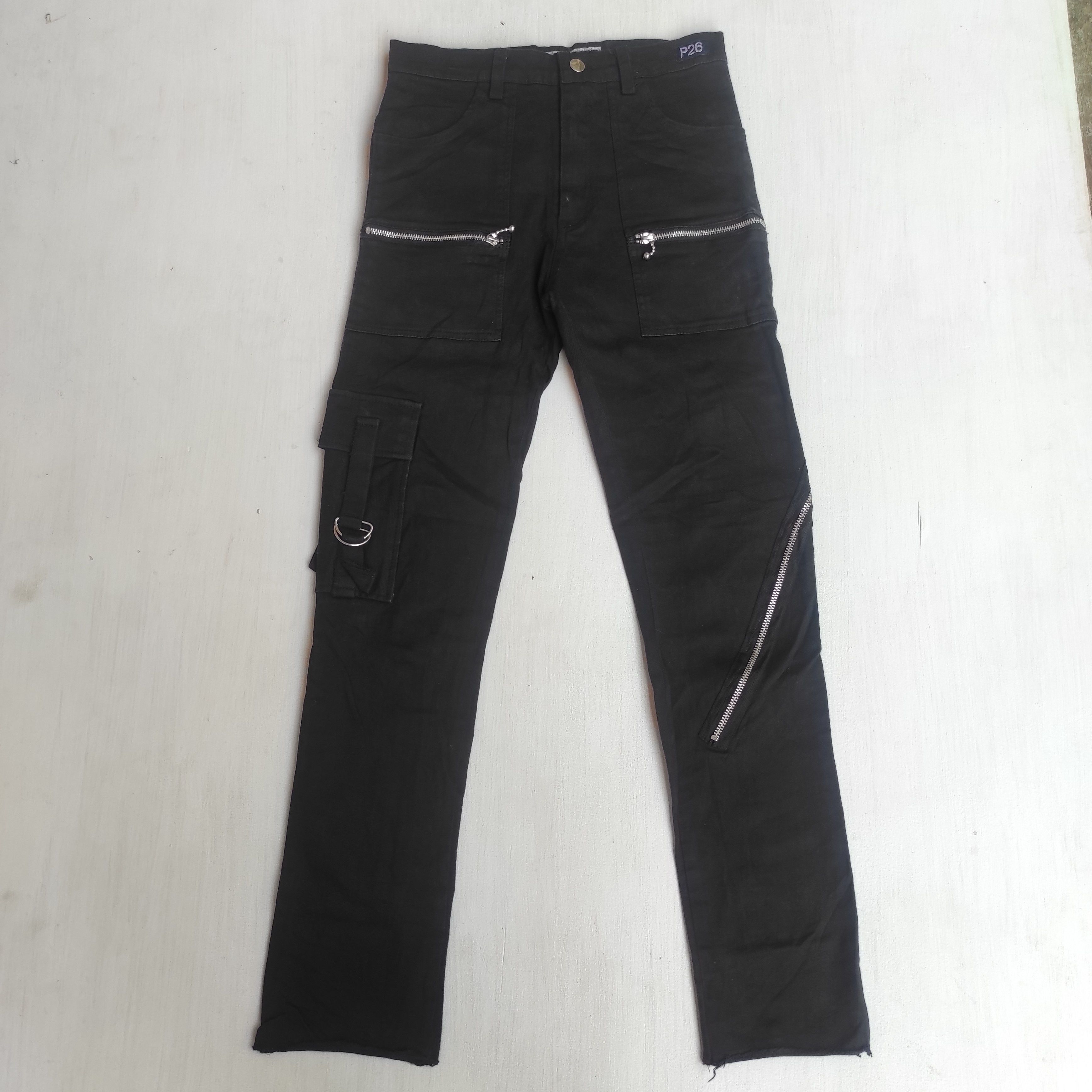 Seditionaries TOKYO PUNKER BONDAGE MULTIZIPPER CARGO PANTS Size US 28 / EU 44 - 10 Thumbnail