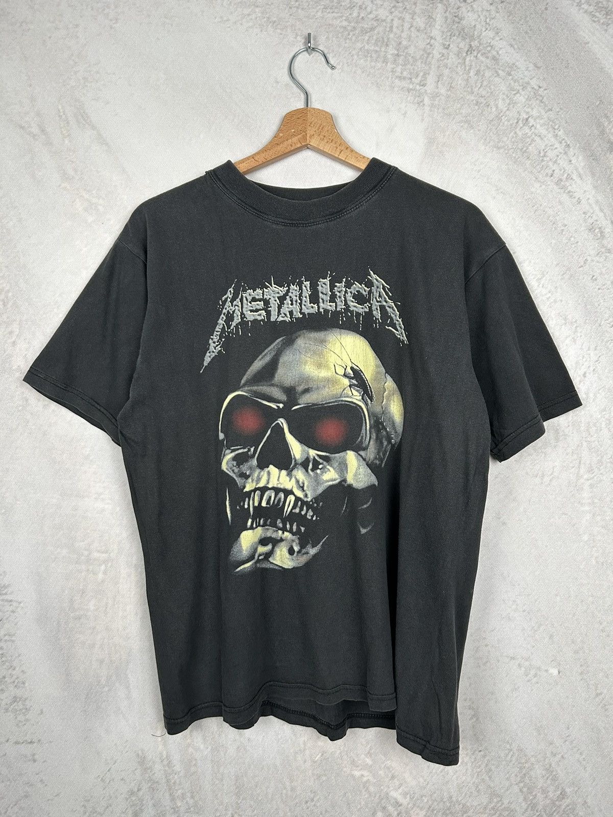 Band Tees Vintage Metallica Skull Rock Band Tee Perfect Washed Size US M / EU 48-50 / 2 - 1 Thumbnail