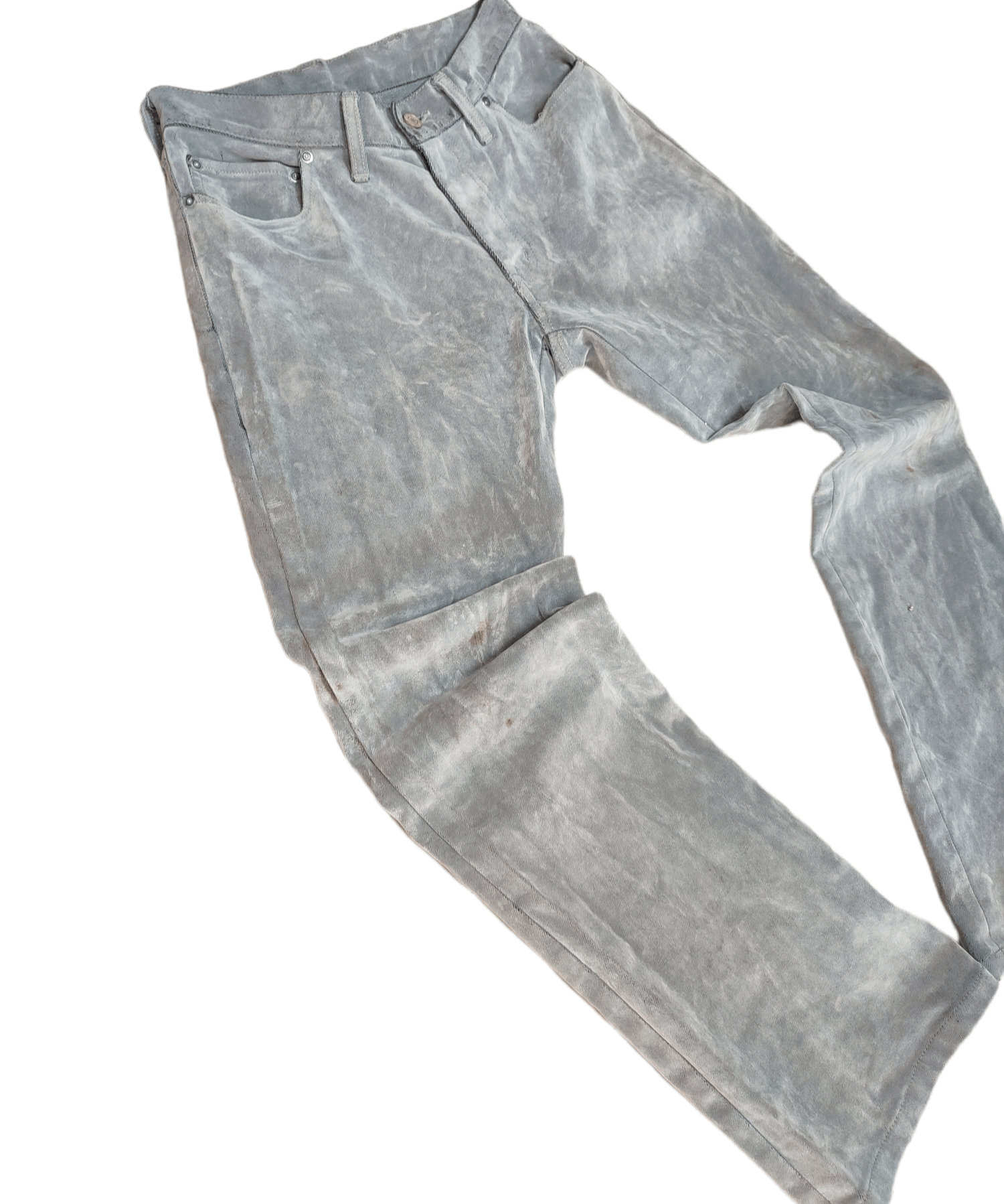 Lanvin Flare Jeans Lanvin Faded Silver Denim | Grailed