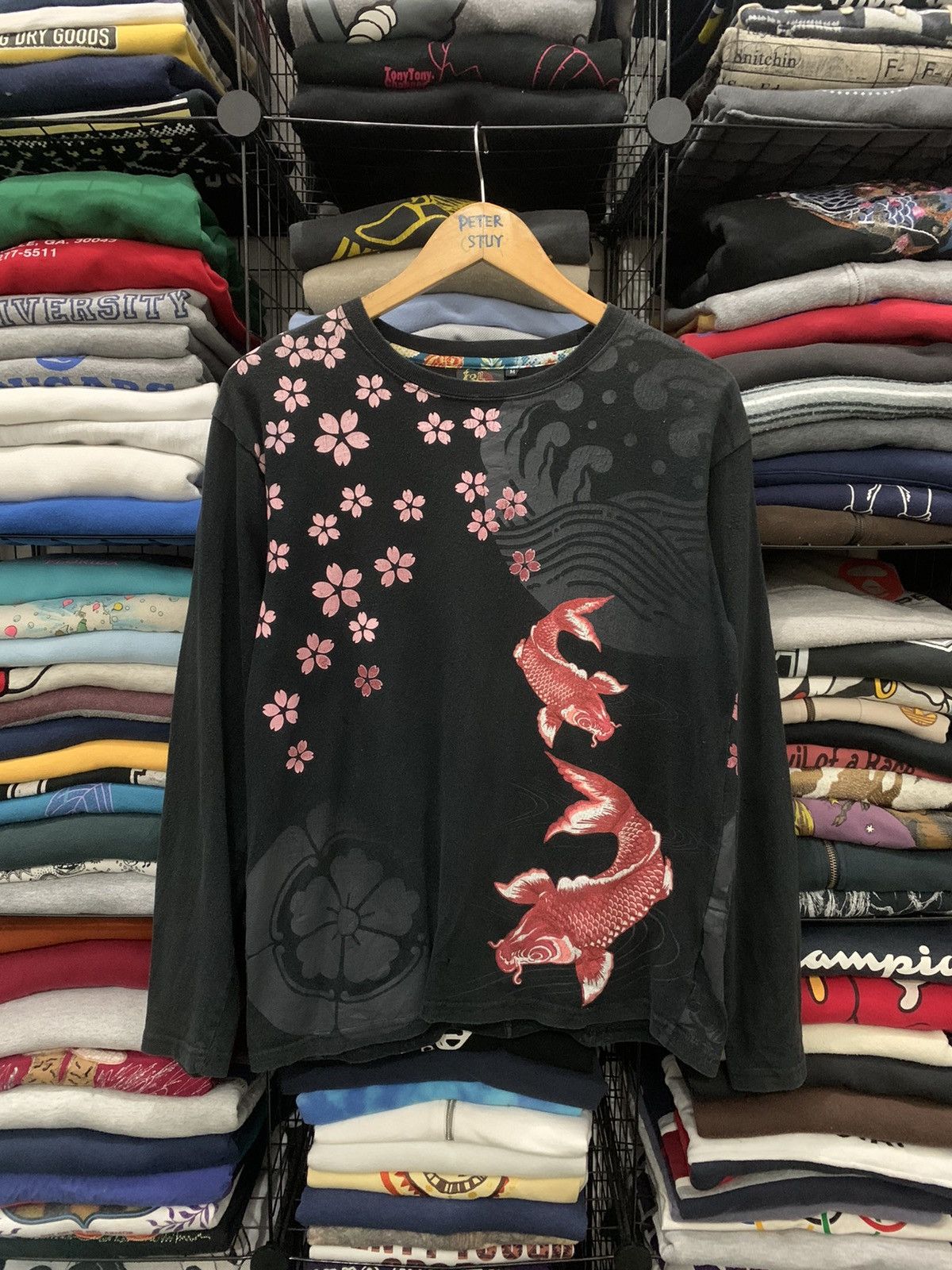 image of Japanesse Fashion Vintage Tee Gk Rak in Black, Men's (Size Medium)