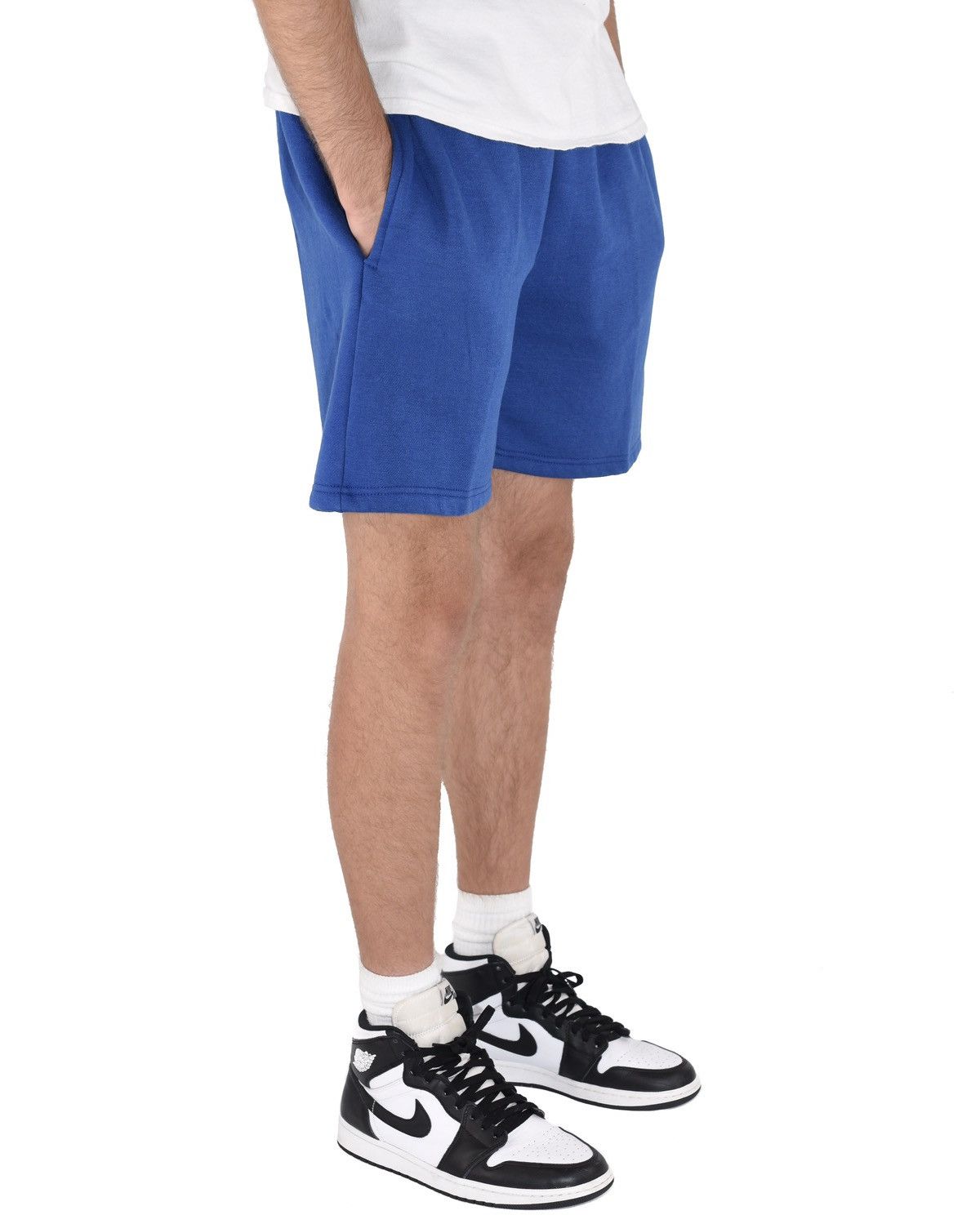 Vintage Fleece Sweat Shorts Royal Blue XS Size US 26 / EU 42 - 4 Thumbnail
