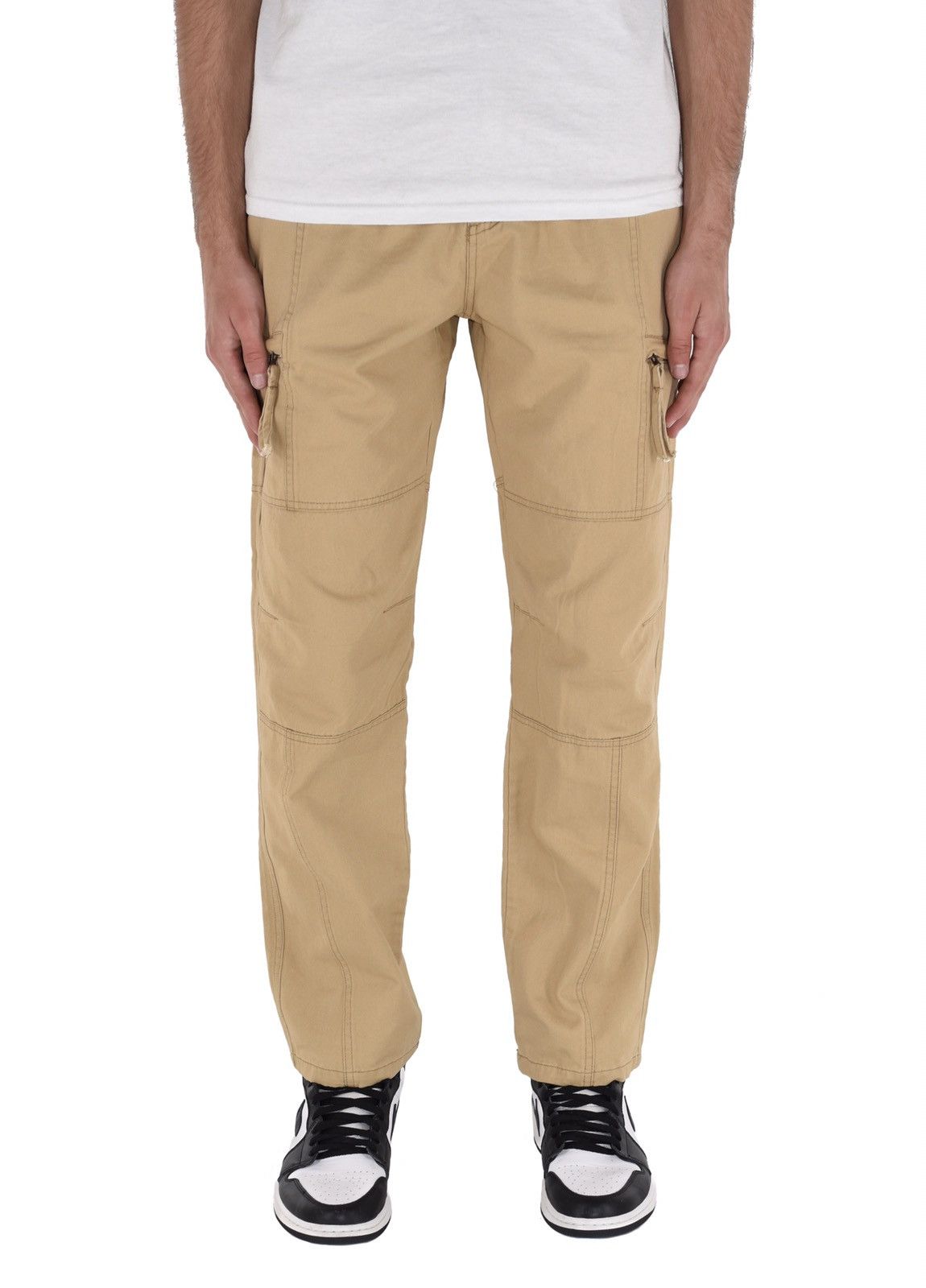 Vintage Zip Cargo Pants Tan Size US 38 / EU 54 - 2 Thumbnail