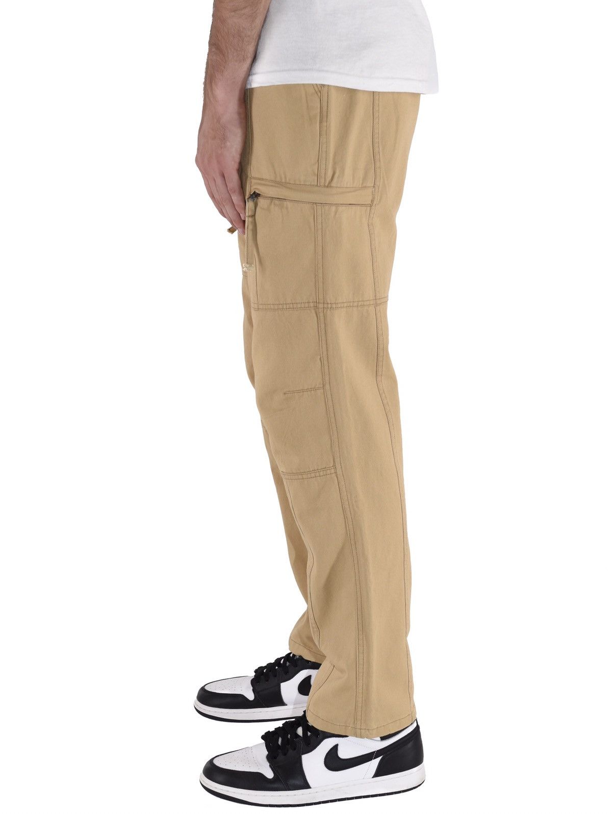 Vintage Zip Cargo Pants Tan Size US 38 / EU 54 - 3 Thumbnail
