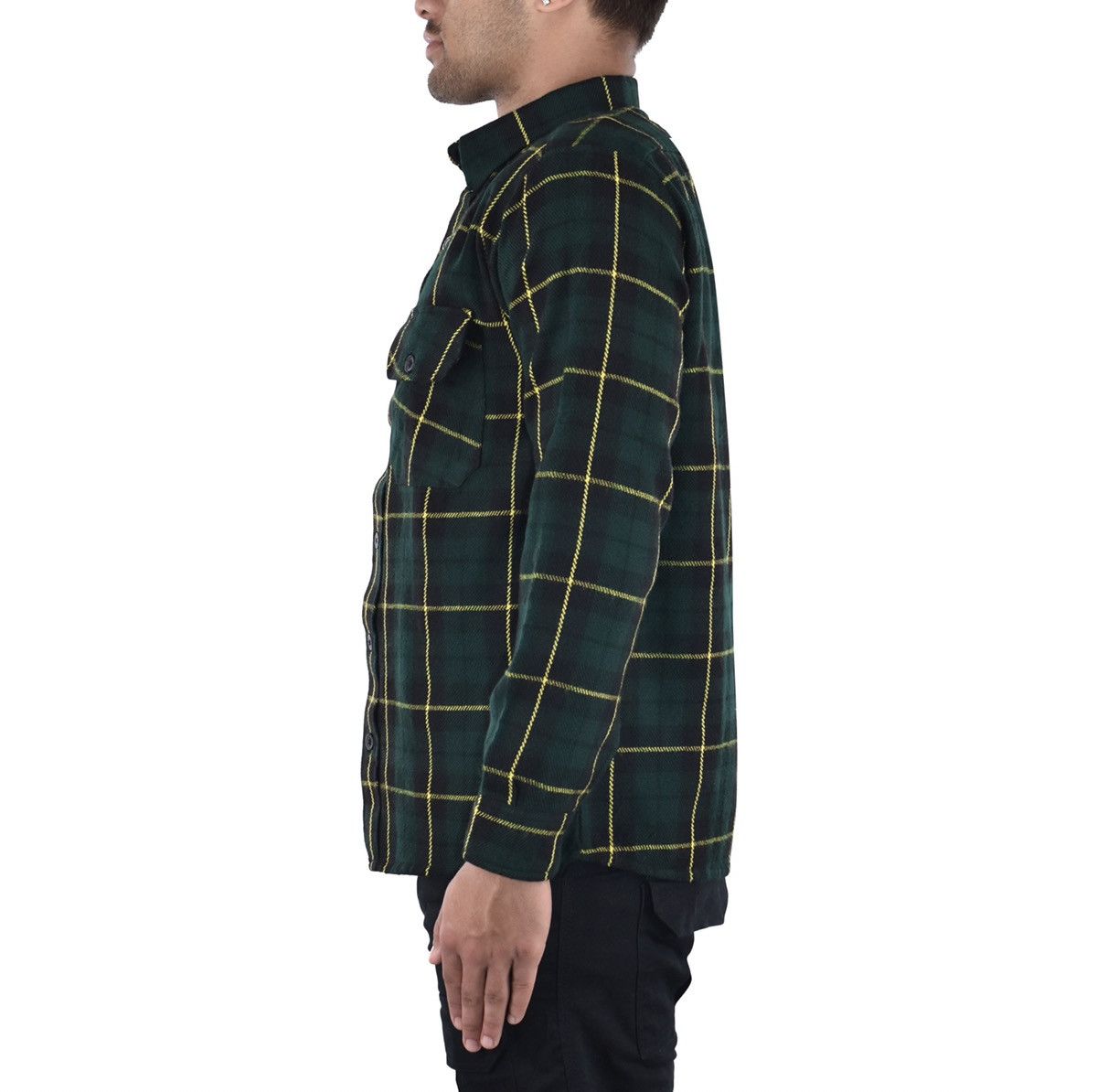 Vintage Basic Flannel Shirt Forest Size US XL / EU 56 / 4 - 2 Thumbnail