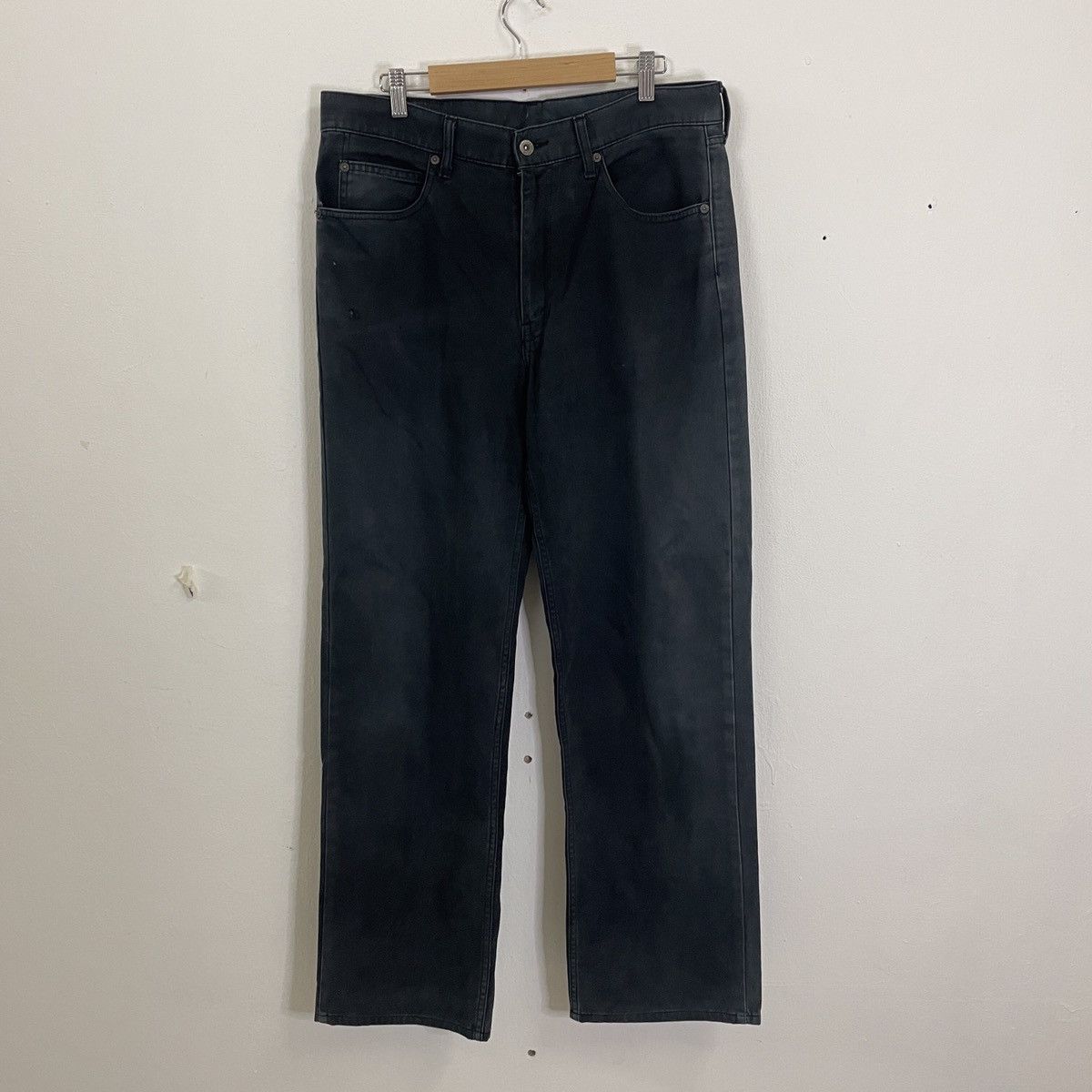 image of Black x Levis Vintage Levis 502 Denim Jeans in Dark Blue, Men's (Size 34)