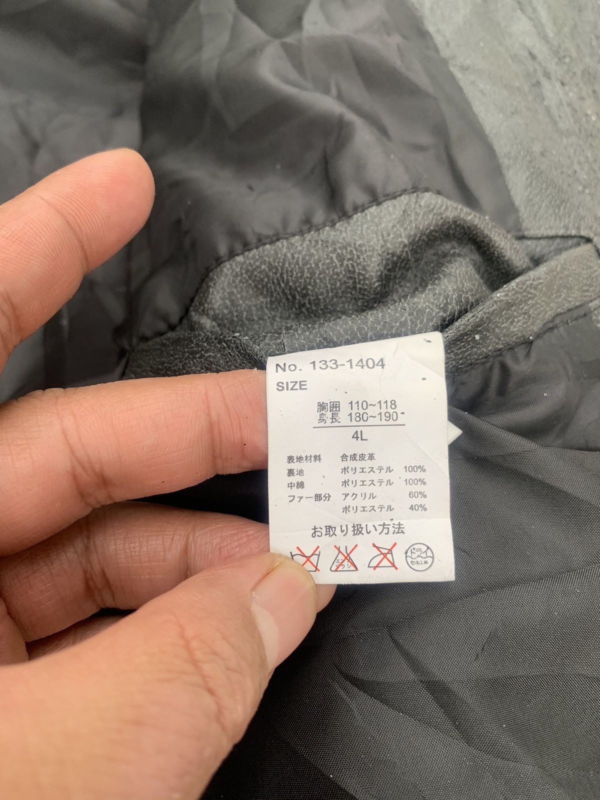 Japanese Brand Vintage Diagonal Arrow Synthetic Leather Jacket Size US L / EU 52-54 / 3 - 6 Thumbnail