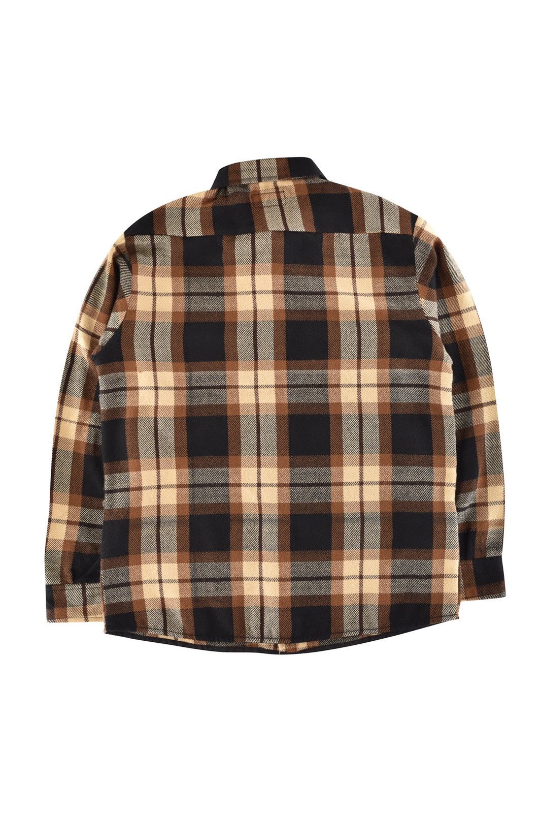 Vintage Basic Flannel Shirt Mocha Size US S / EU 44-46 / 1 - 5 Thumbnail