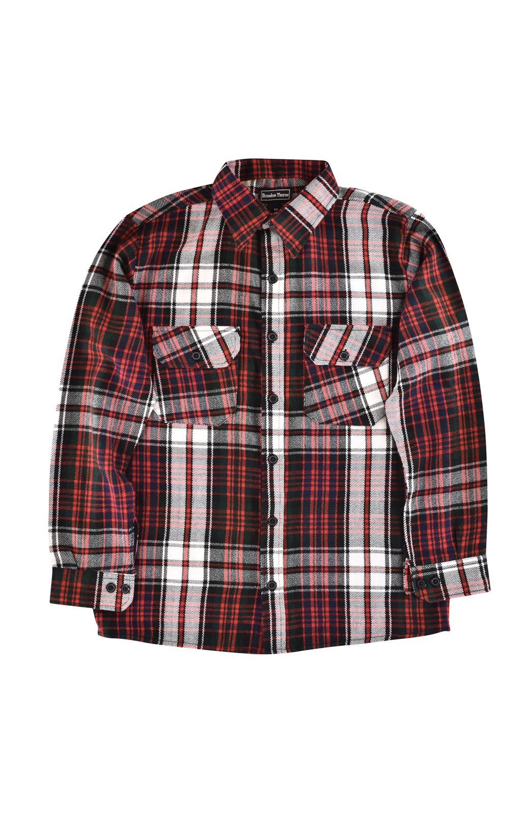 Vintage Basic Flannel Shirt Red Size US S / EU 44-46 / 1 - 4 Thumbnail