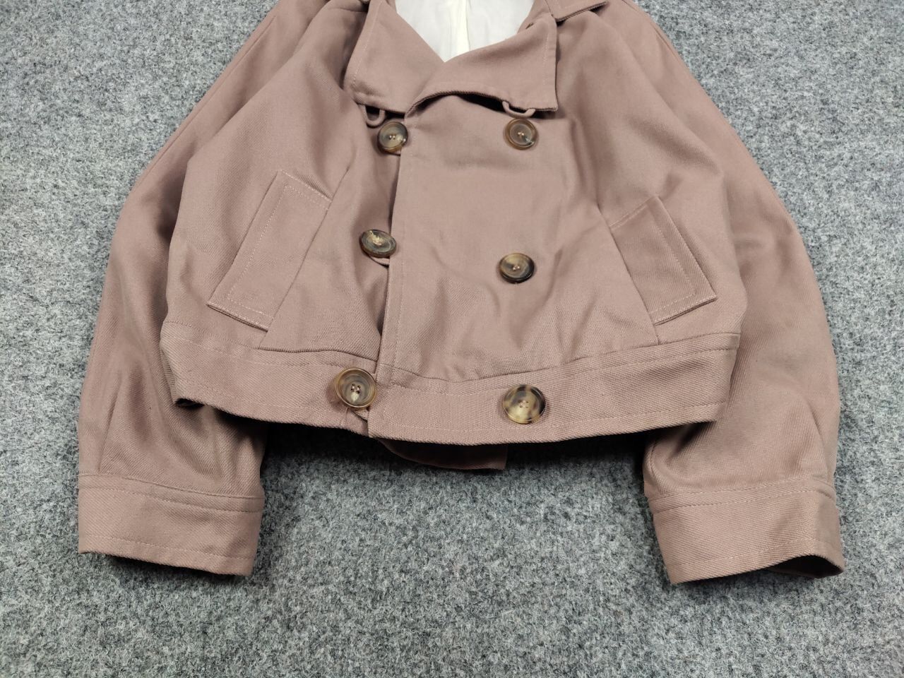 A.P.C. A.P.C. Paris Womens Double Breasted Cotton Short Coat Jacket Size S / US 4 / IT 40 - 10 Thumbnail