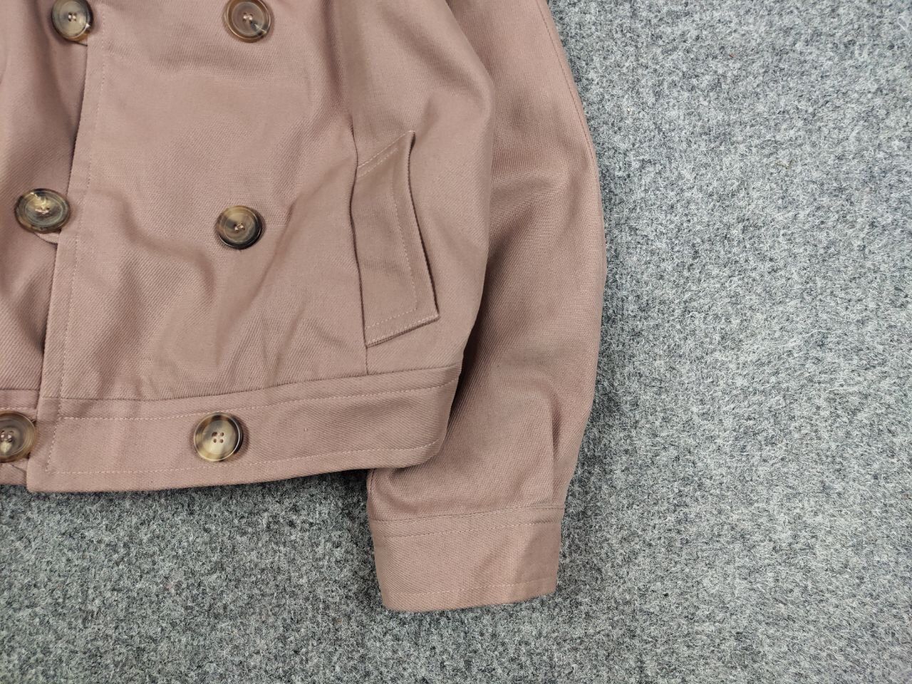 A.P.C. A.P.C. Paris Womens Double Breasted Cotton Short Coat Jacket Size S / US 4 / IT 40 - 11 Thumbnail