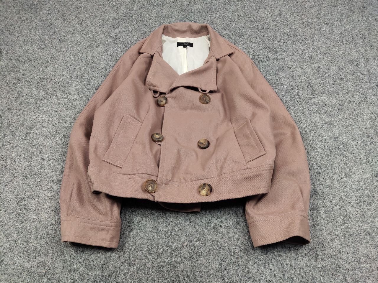 A.P.C. A.P.C. Paris Womens Double Breasted Cotton Short Coat Jacket Size S / US 4 / IT 40 - 3 Thumbnail