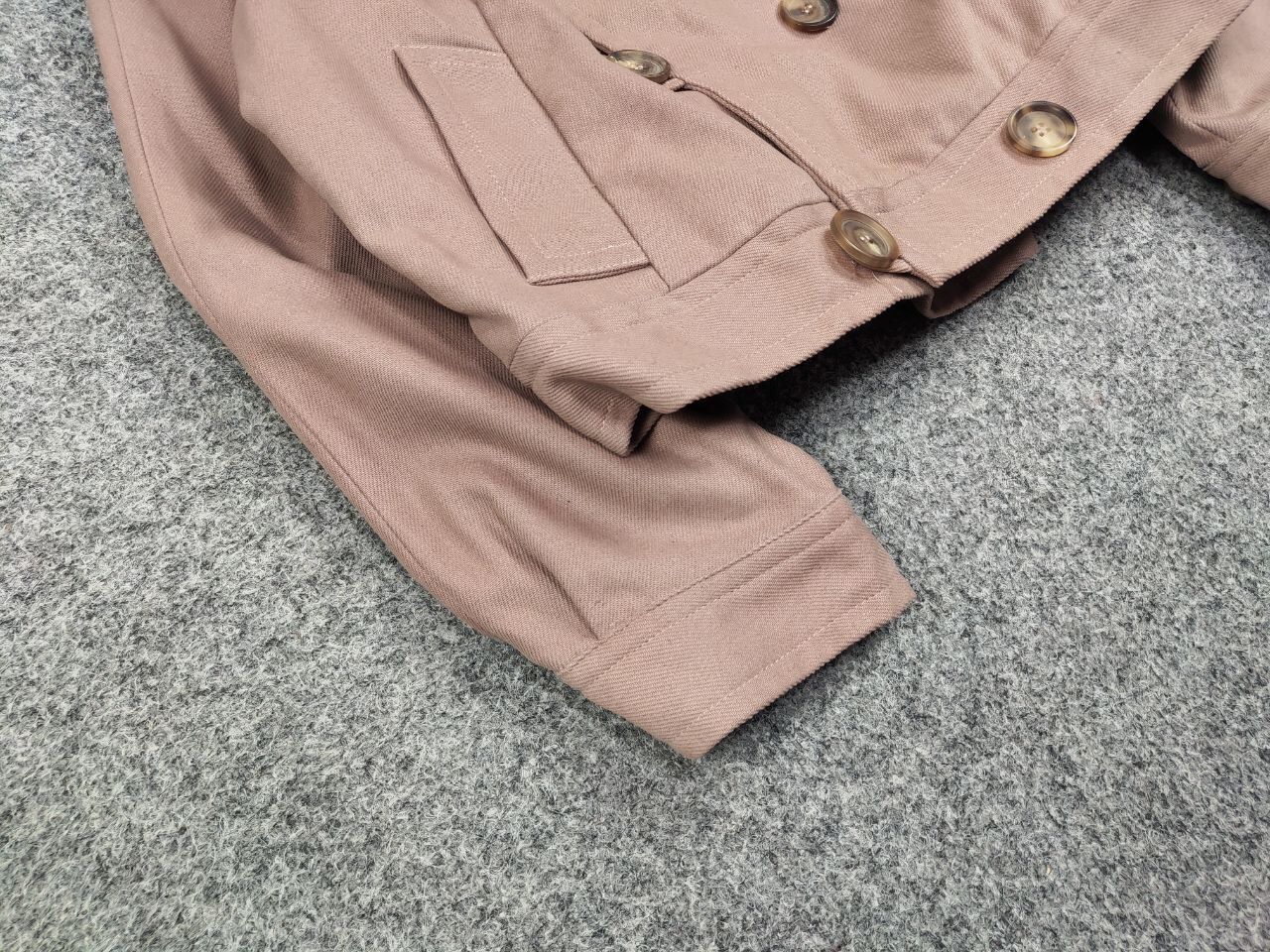 A.P.C. A.P.C. Paris Womens Double Breasted Cotton Short Coat Jacket Size S / US 4 / IT 40 - 7 Thumbnail