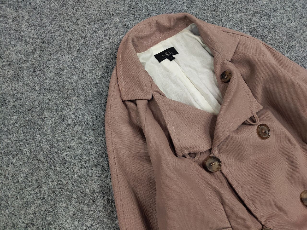 A.P.C. A.P.C. Paris Womens Double Breasted Cotton Short Coat Jacket Size S / US 4 / IT 40 - 8 Thumbnail