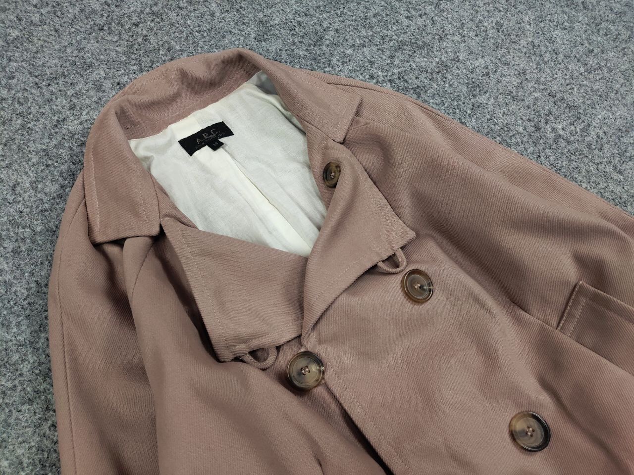 A.P.C. A.P.C. Paris Womens Double Breasted Cotton Short Coat Jacket Size S / US 4 / IT 40 - 13 Thumbnail
