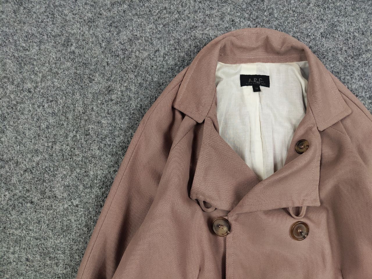 A.P.C. A.P.C. Paris Womens Double Breasted Cotton Short Coat Jacket Size S / US 4 / IT 40 - 12 Thumbnail