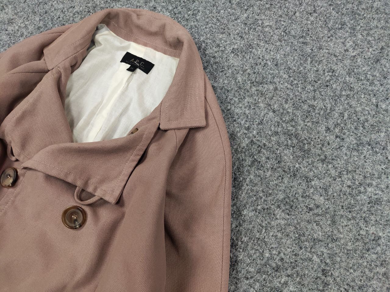 A.P.C. A.P.C. Paris Womens Double Breasted Cotton Short Coat Jacket Size S / US 4 / IT 40 - 5 Thumbnail