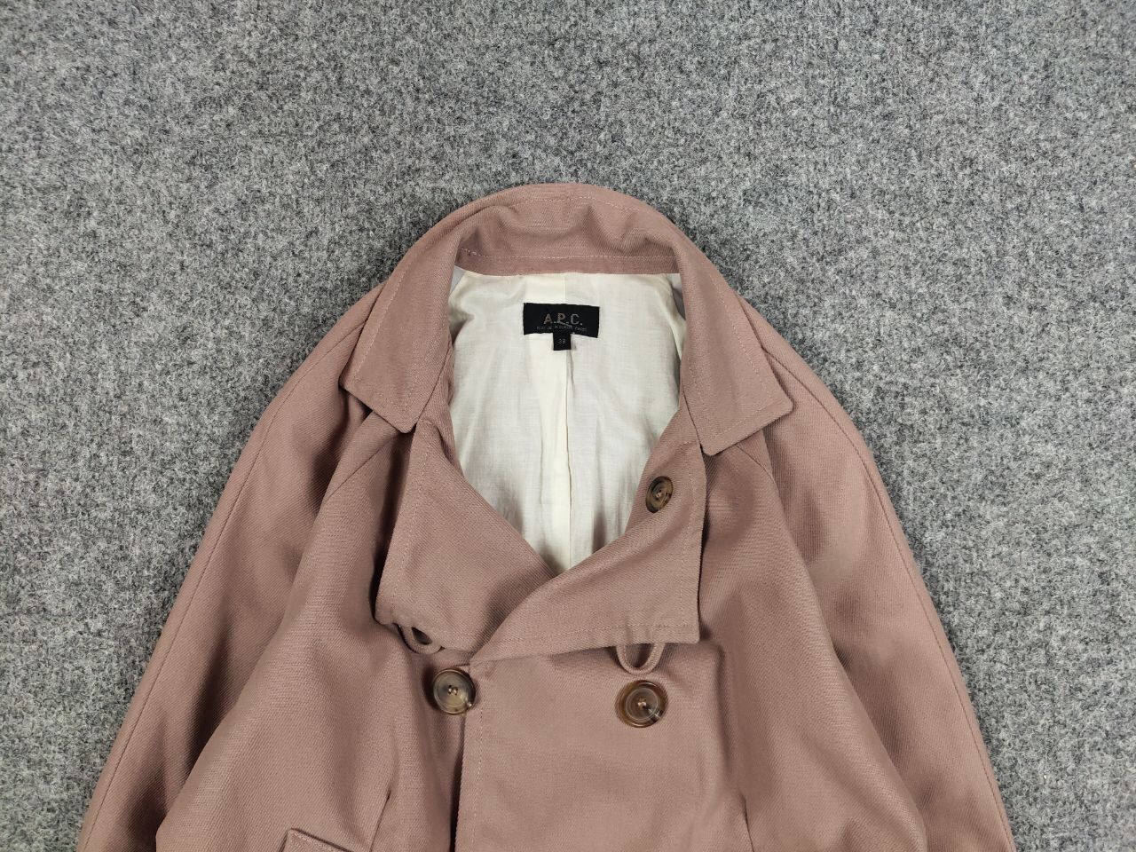 A.P.C. A.P.C. Paris Womens Double Breasted Cotton Short Coat Jacket Size S / US 4 / IT 40 - 9 Thumbnail