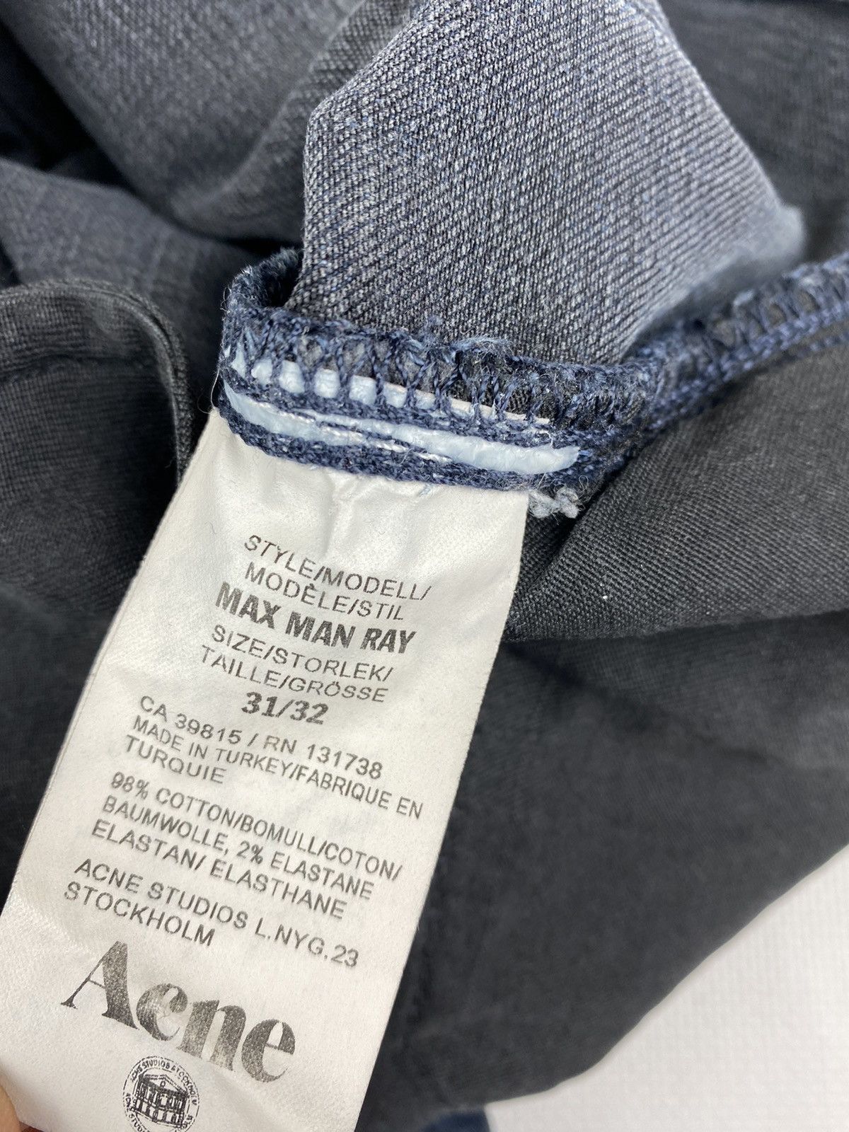 Acne Studios Acne Studios Max Man Ray Hype Luxury Jeans Size US 31 - 11 Thumbnail
