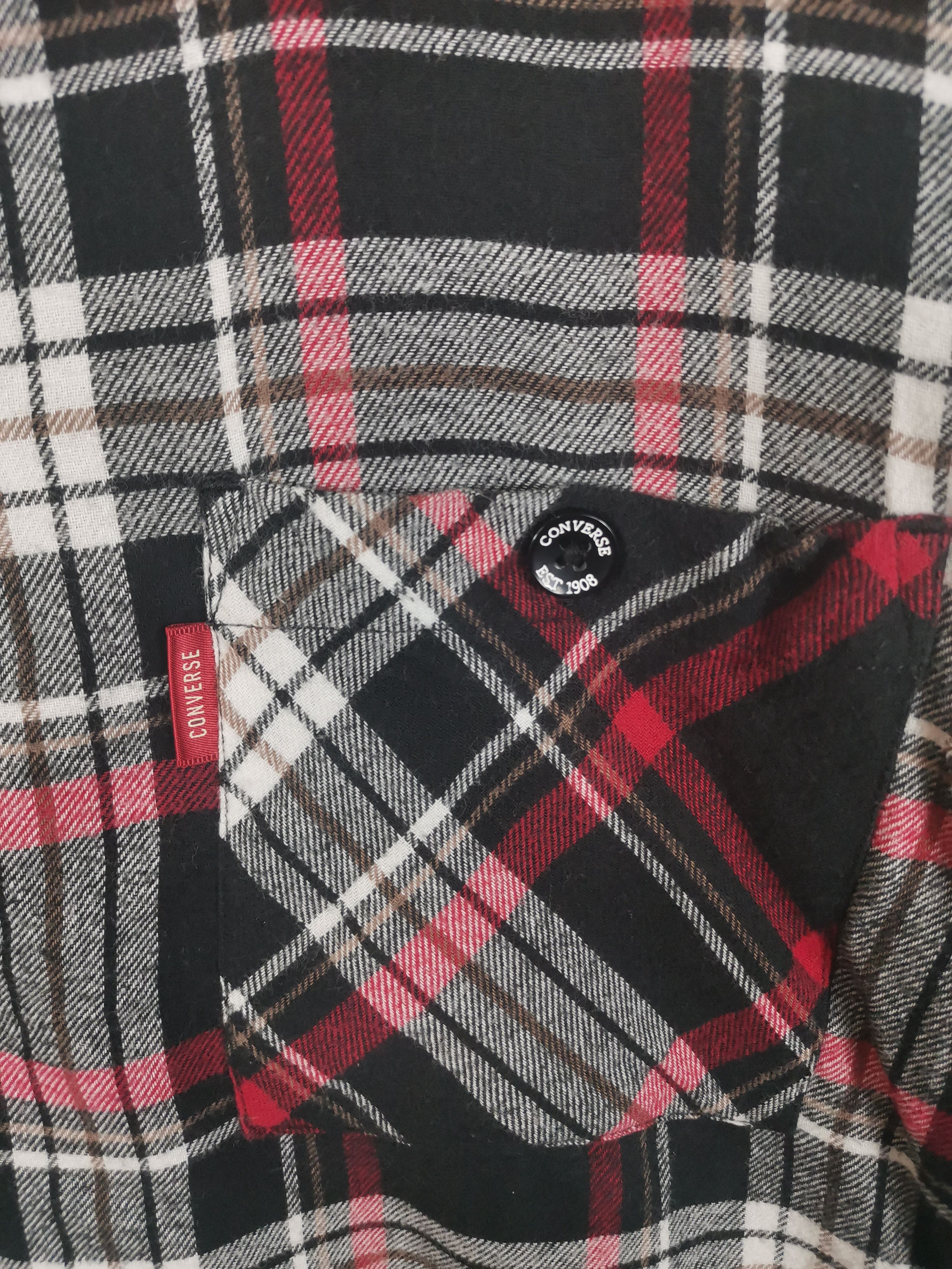 Converse Vintage Converse Plaid Flannel Shirt Jacket Size US XL / EU 56 / 4 - 2 Thumbnail