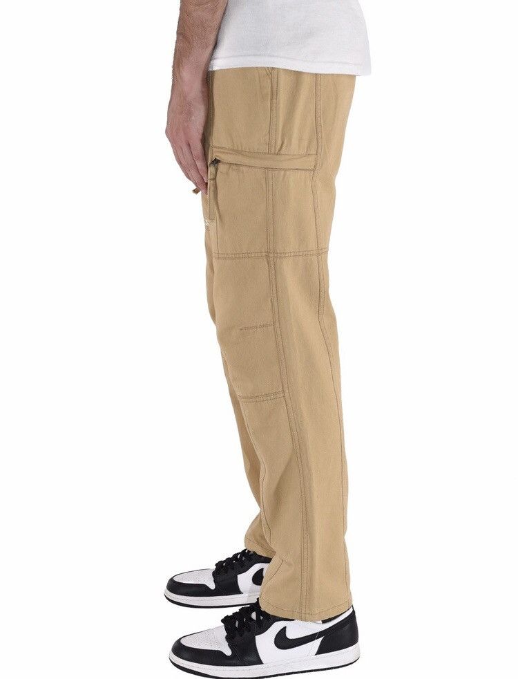 Japanese Brand Zip Cargo Pants Tan Size US 40 / EU 56 - 3 Thumbnail