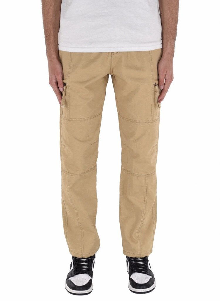 Japanese Brand Zip Cargo Pants Tan Size US 40 / EU 56 - 2 Thumbnail